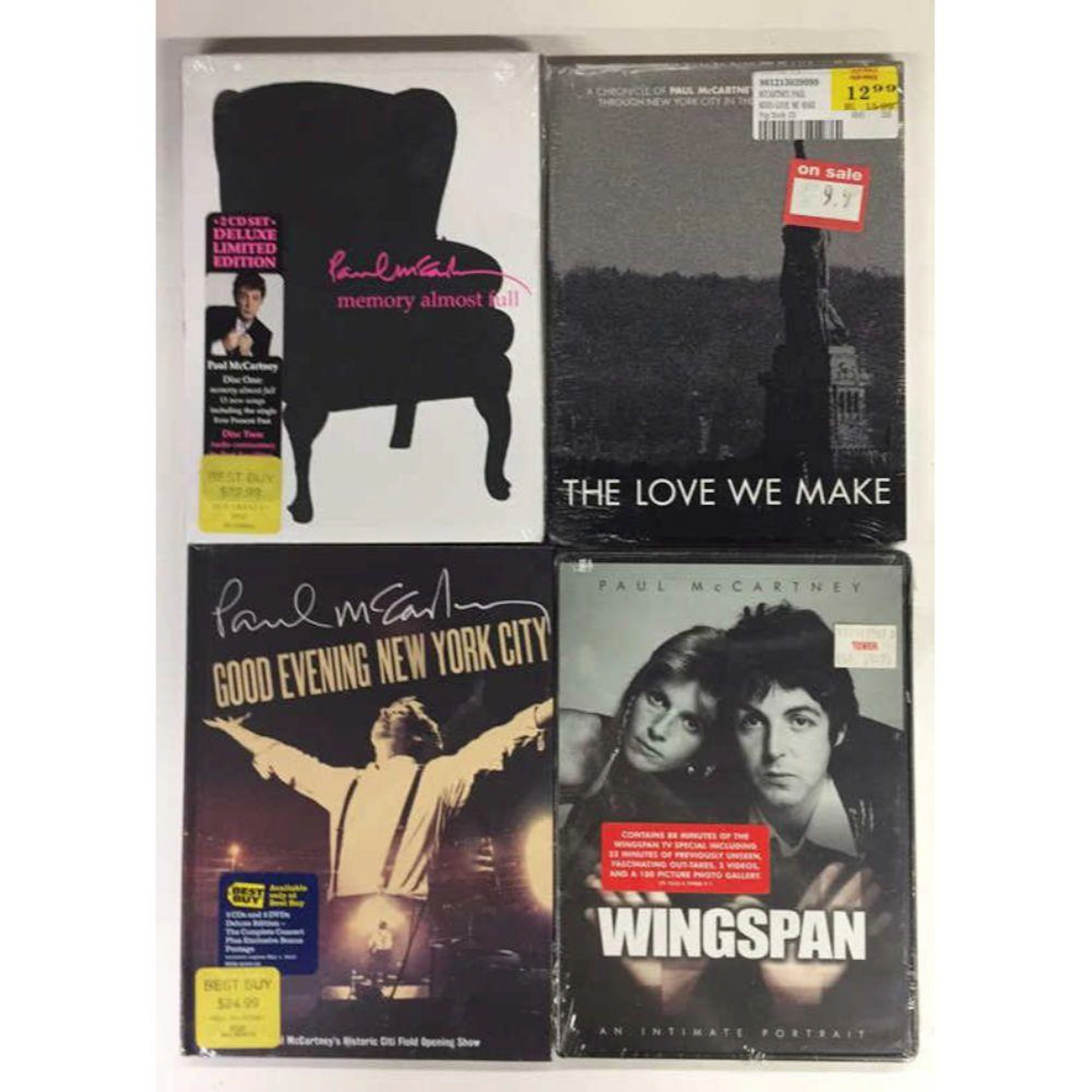 (4) Sealed - Paul McCartney DVD's & CD-s -