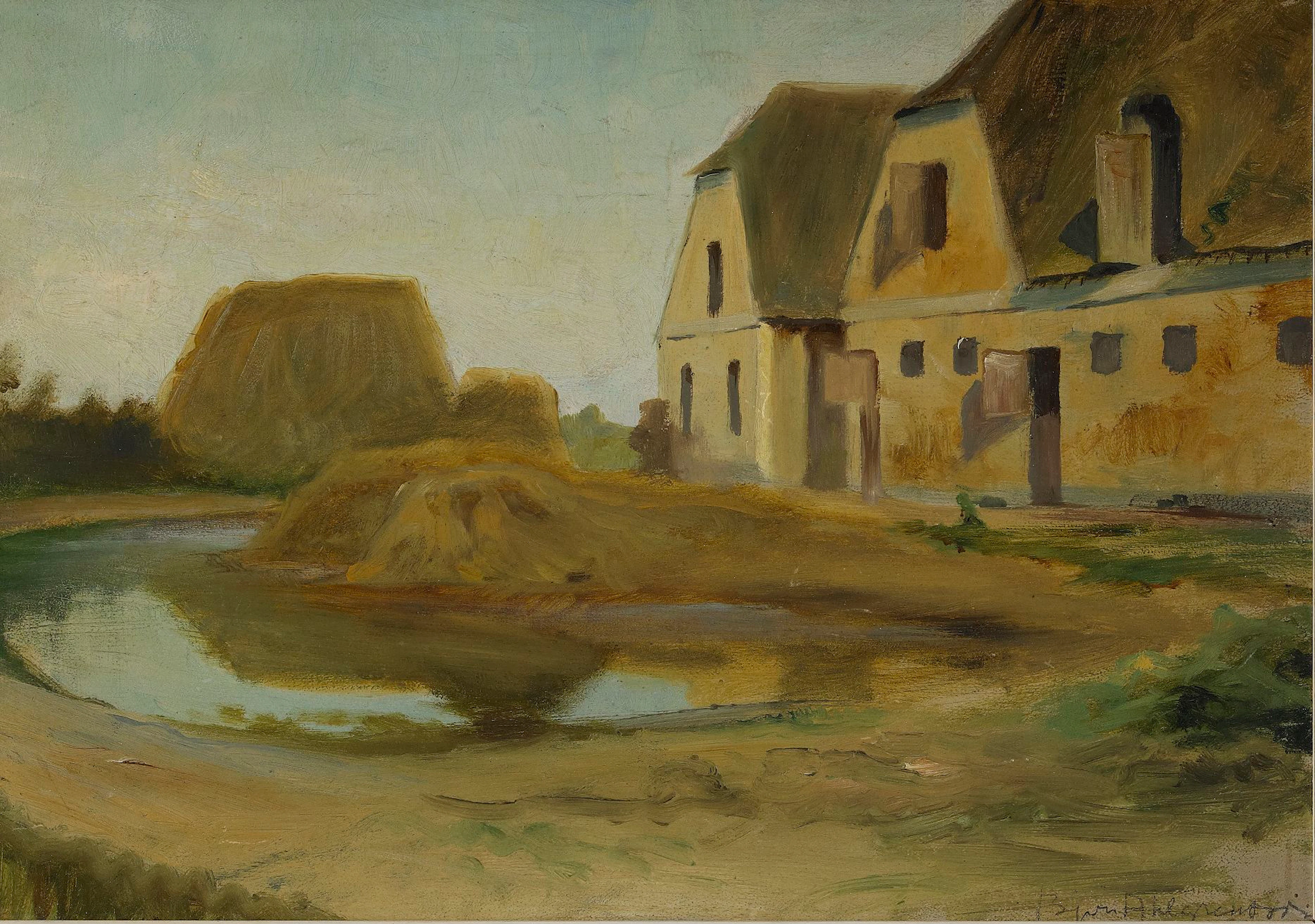 BJÖRN AHLGRENSSON, 1872-1918, Fransk gårdsmiljö