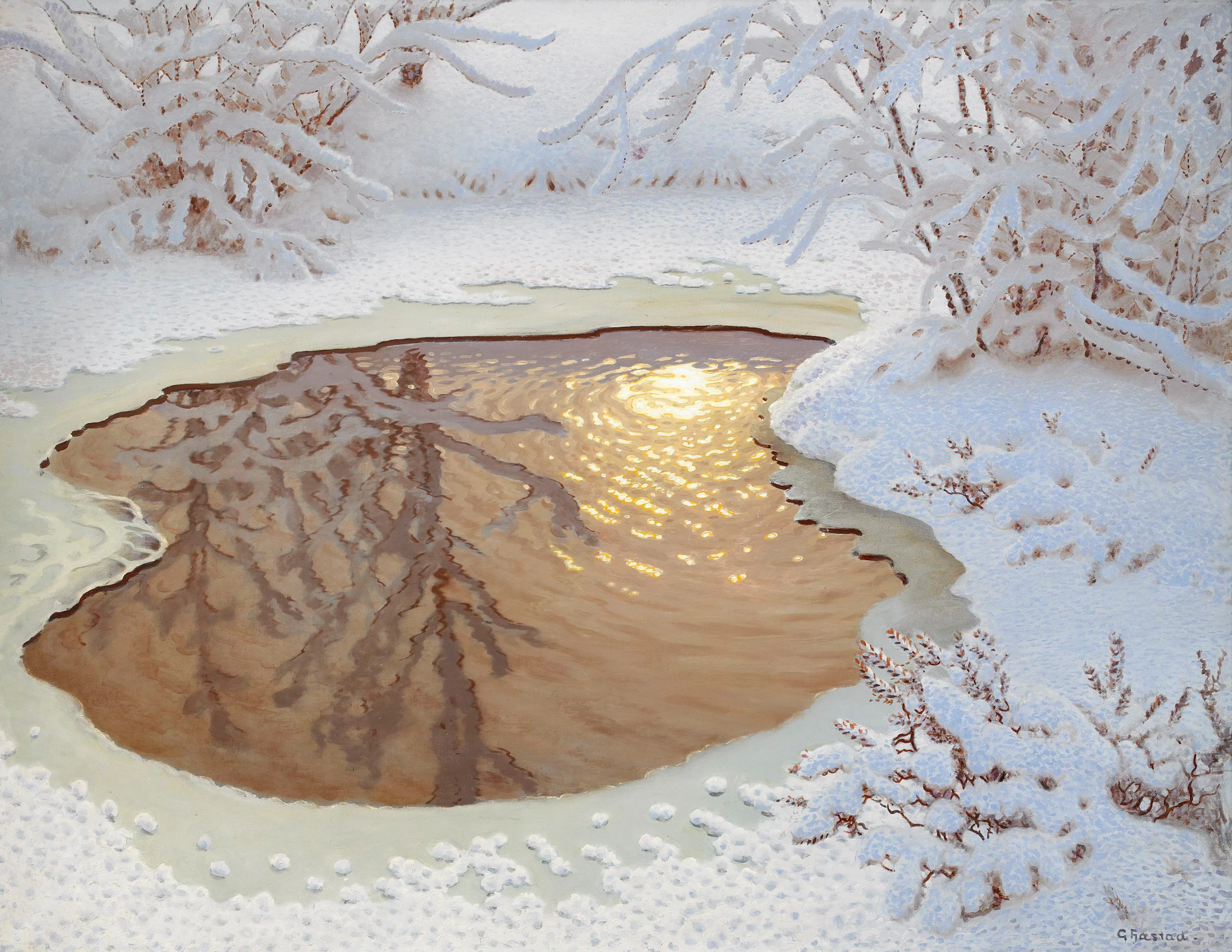 Gustaf Fjaestad, Vinterlandskap
