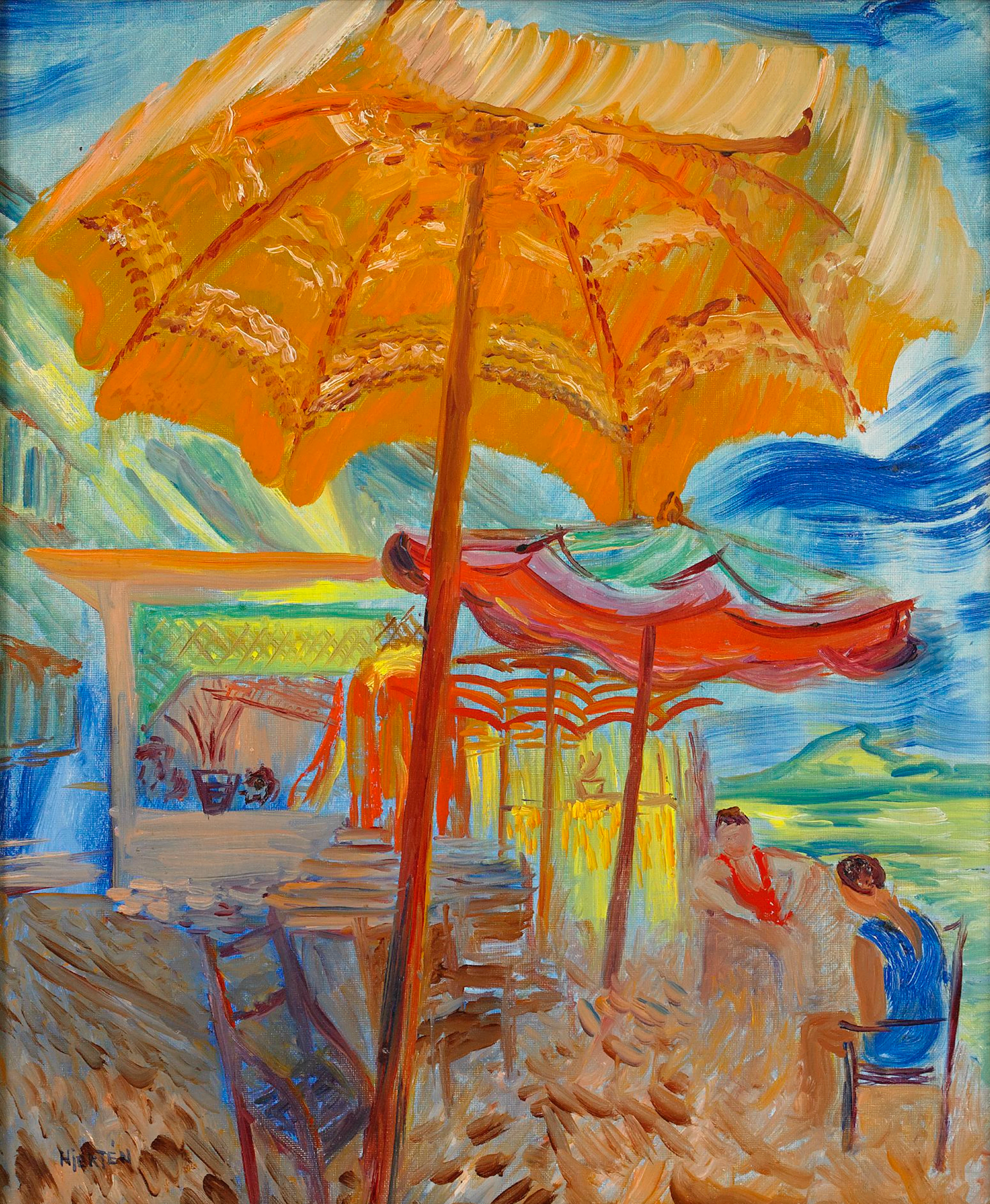 Sigrid Hjertén, Badstrand