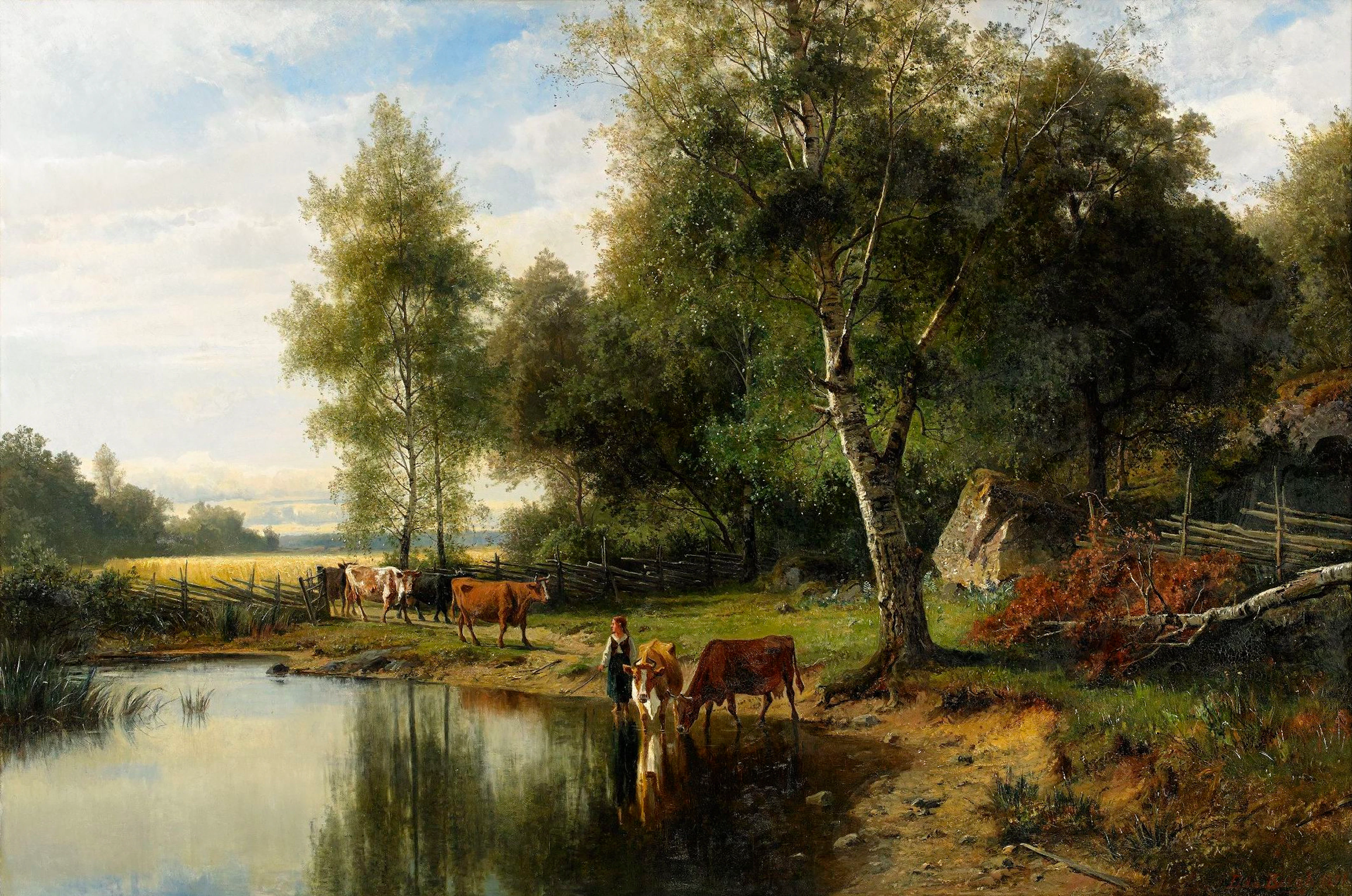 Edvard Bergh, L'abreuvoir