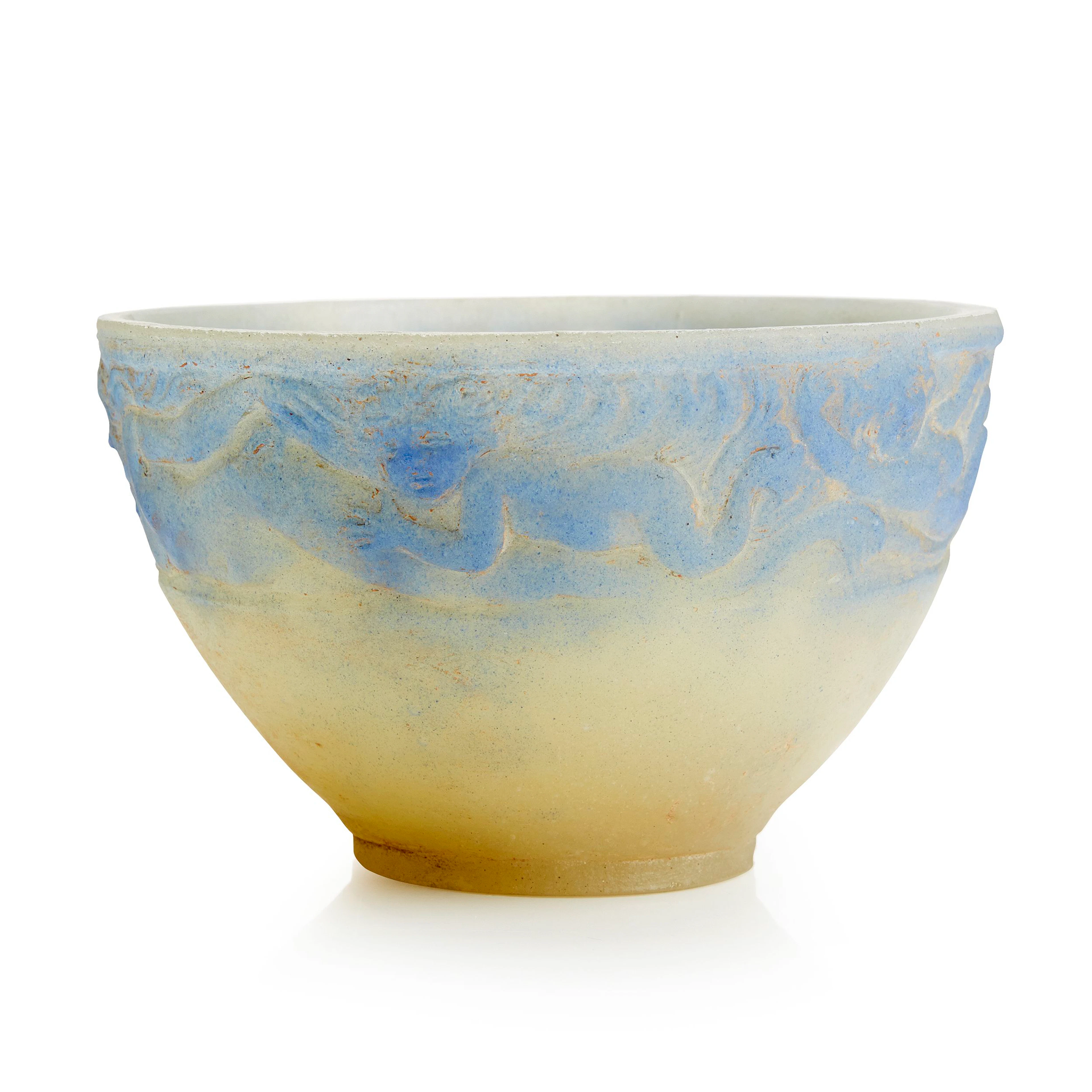 Agnes De Frumerie, skål, 1930, pâte-de-verre