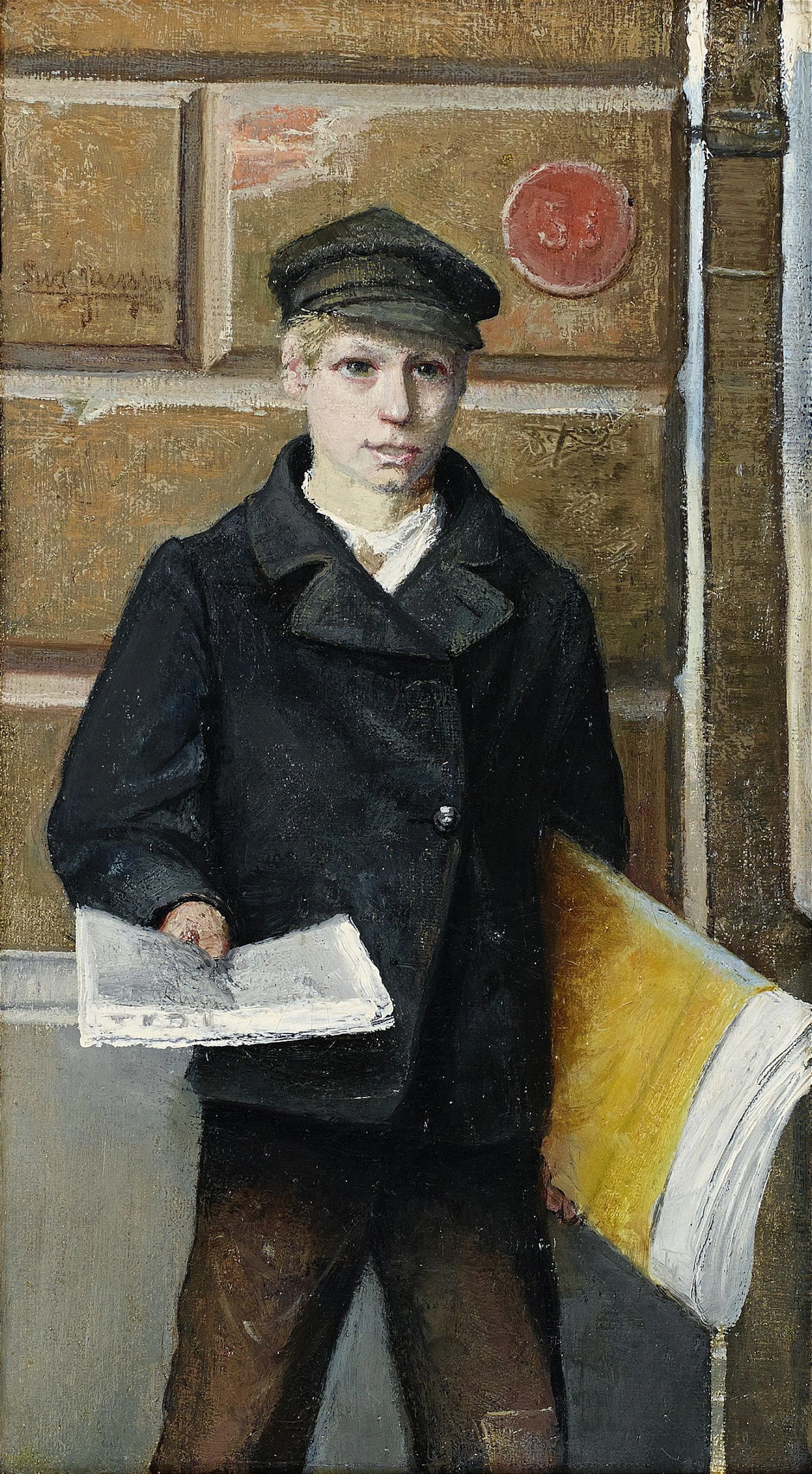 Eugène Jansson, Tidningspojken