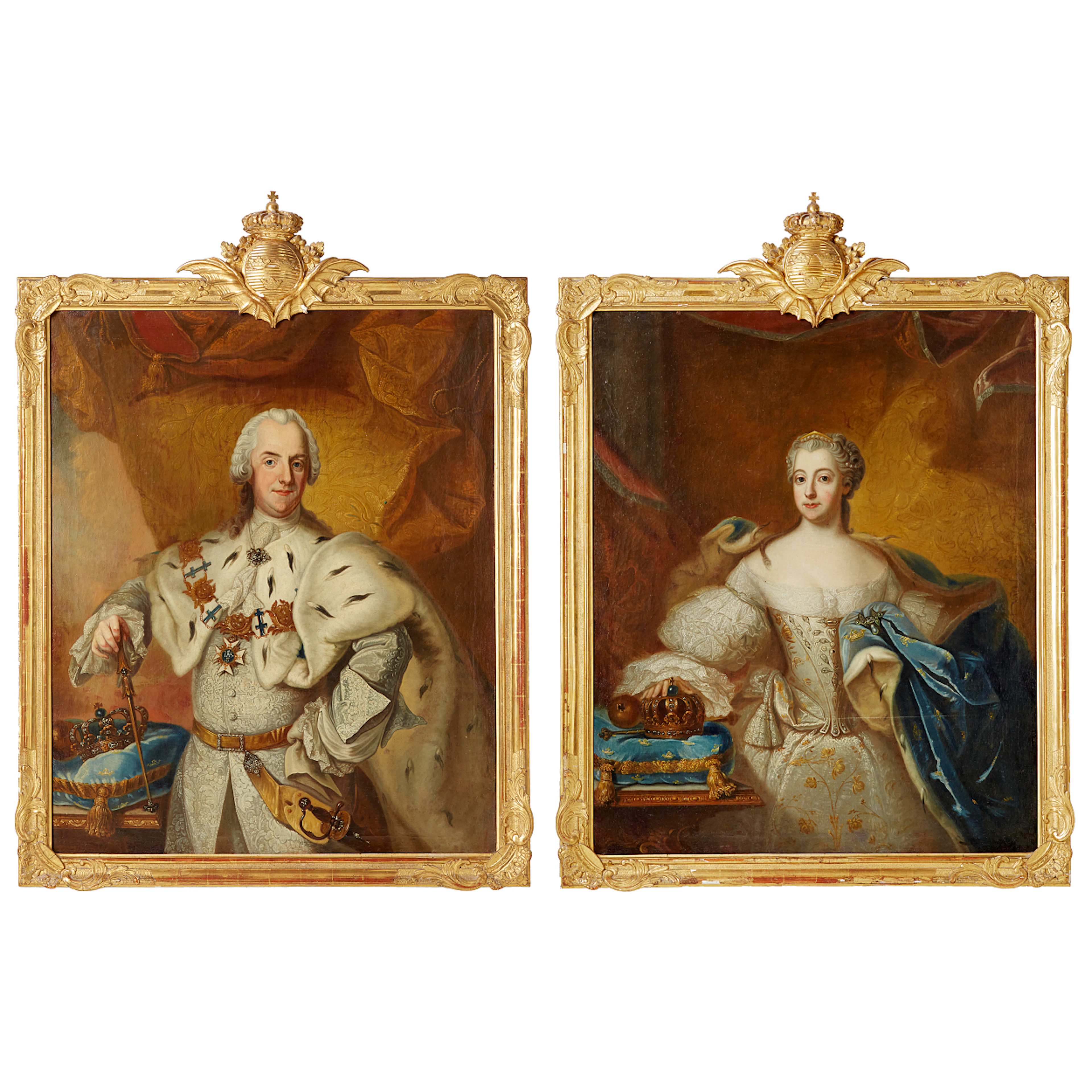 Antoine Pesne, efter, Porträtt, ett par