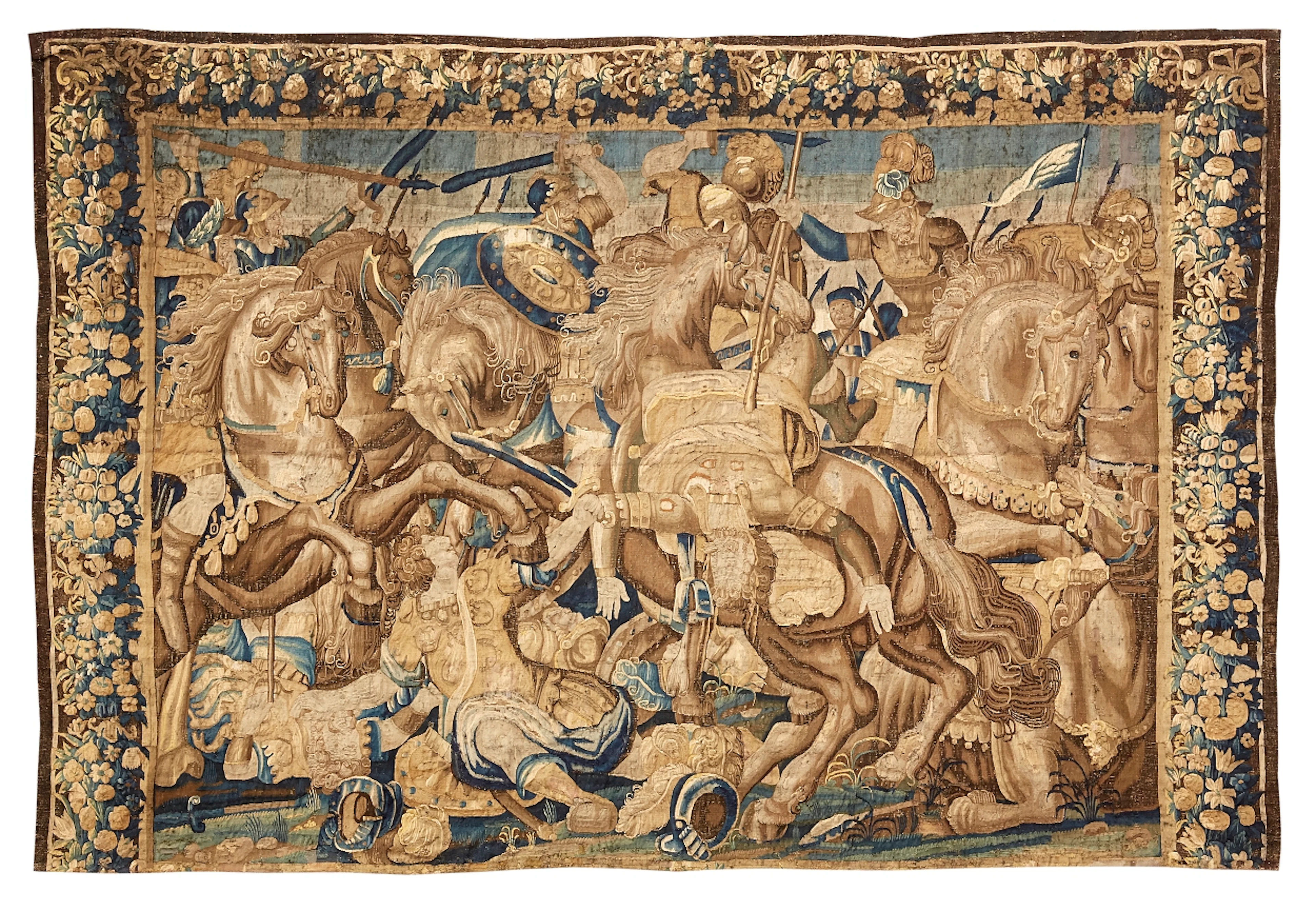 Vävd tapet, Flandern, 1600-talets början, Batalj