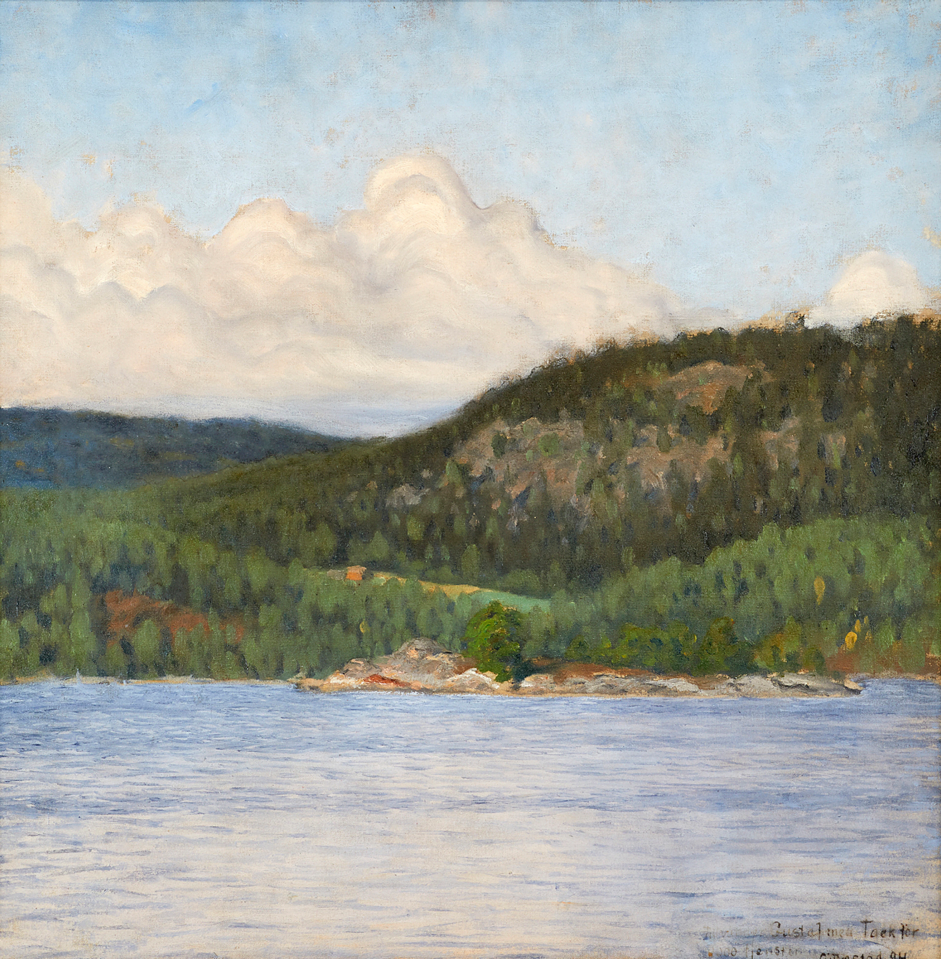 Gustaf Fjaestad, Sommarlandskap med utsikt