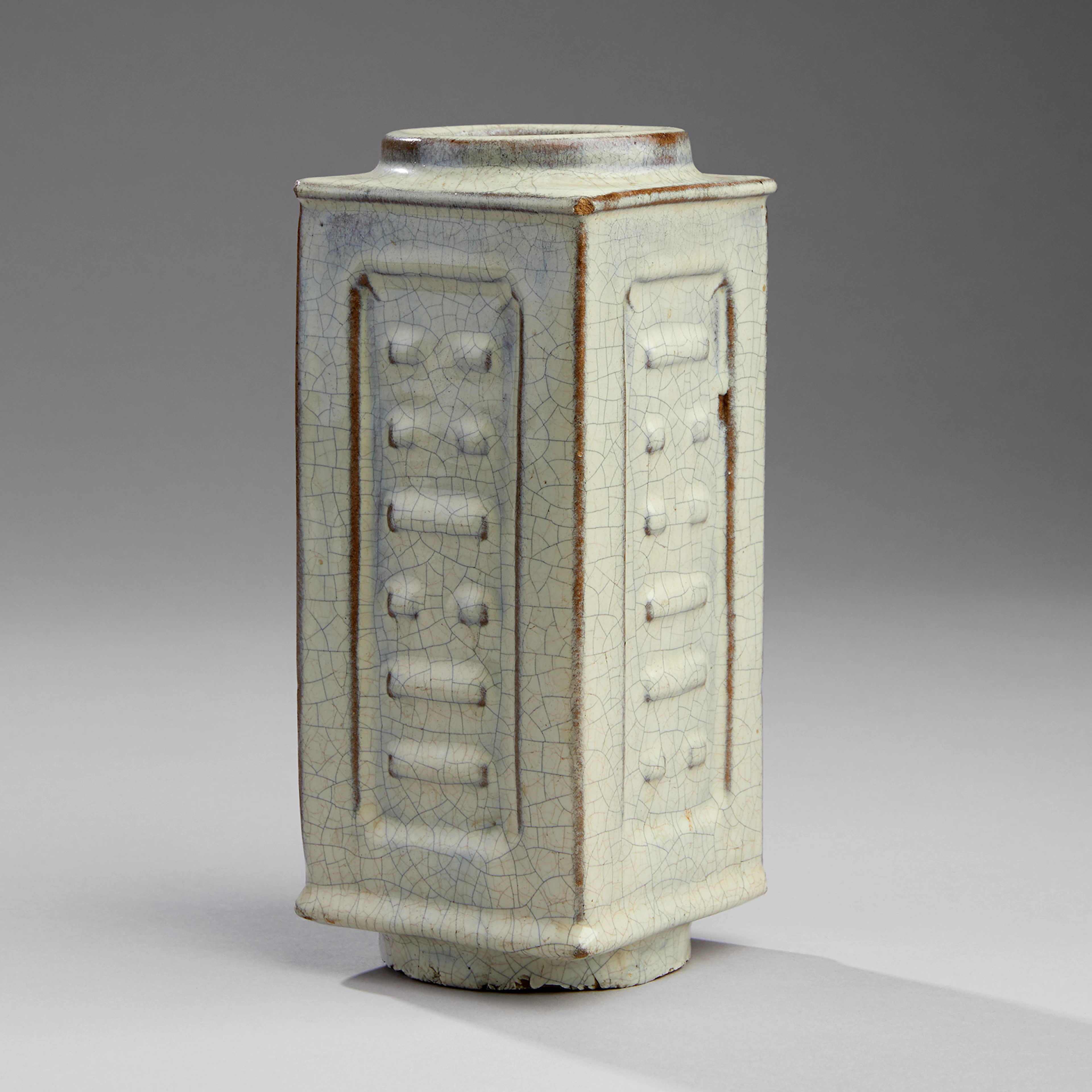 A Ge-Type Glazed Cong Vase