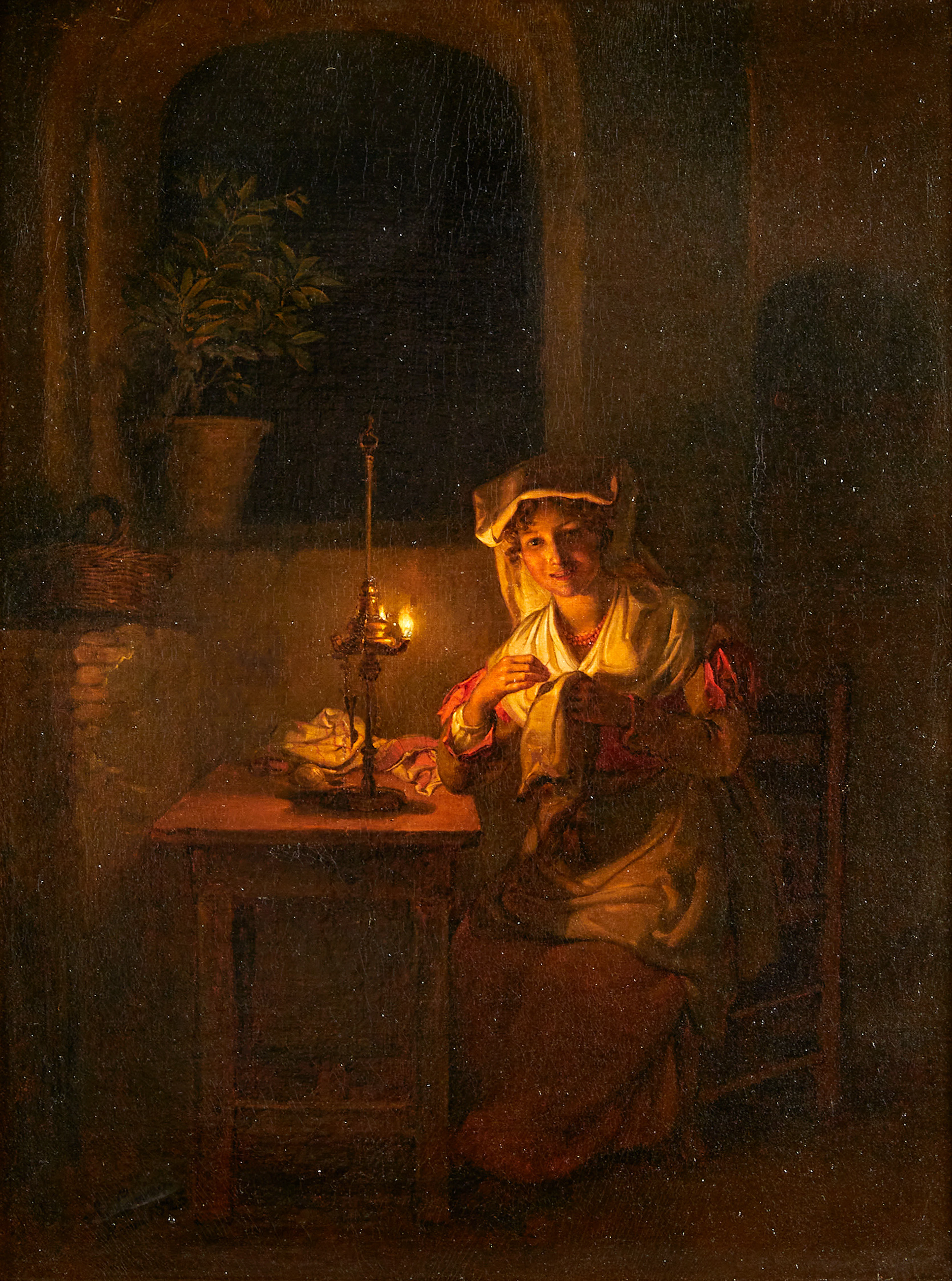 Alexander Lauréus, Handarbetande kvinna