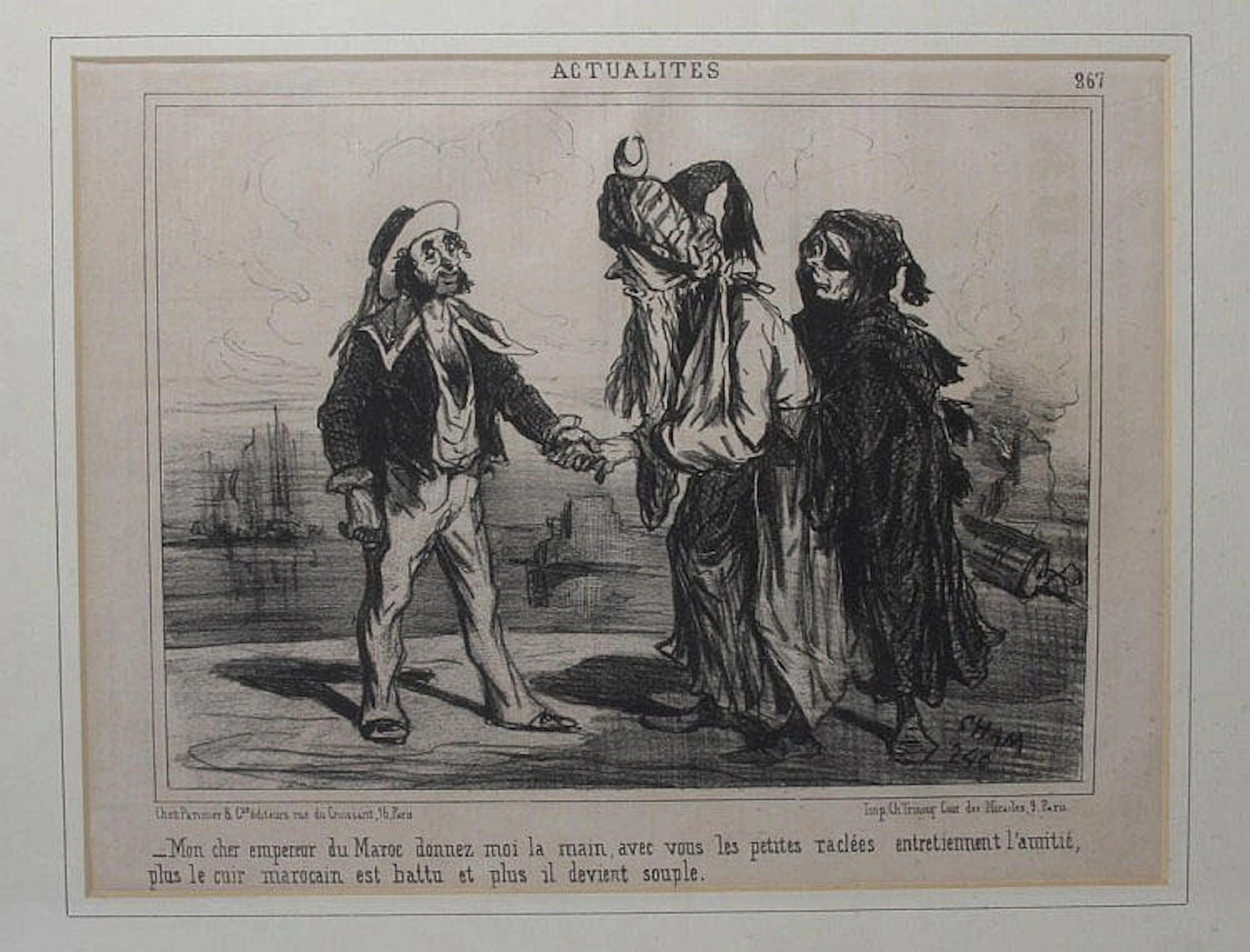 Period news caricature