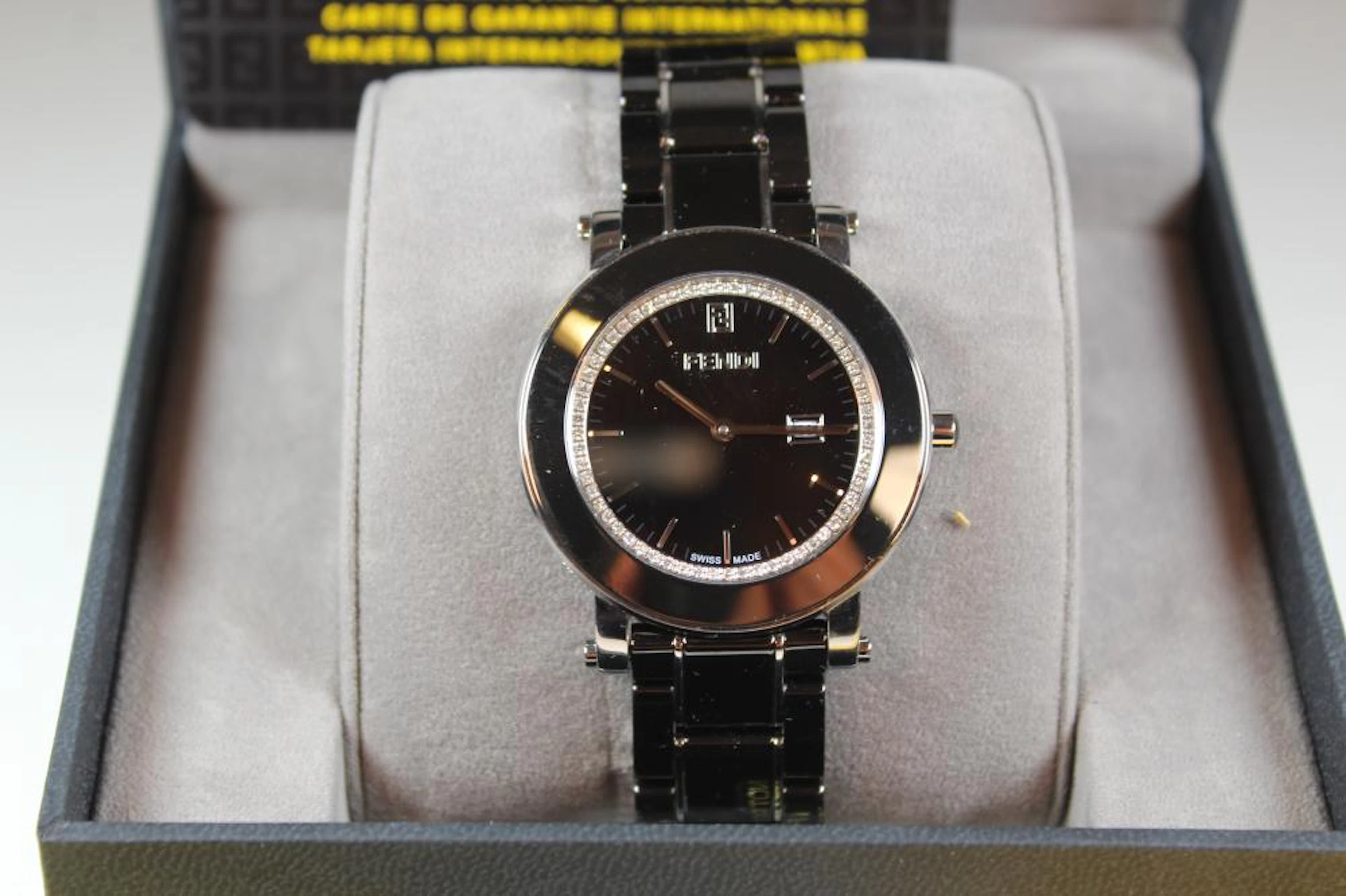 Fendi Man's Watch with 60 diamonds & paperwork
