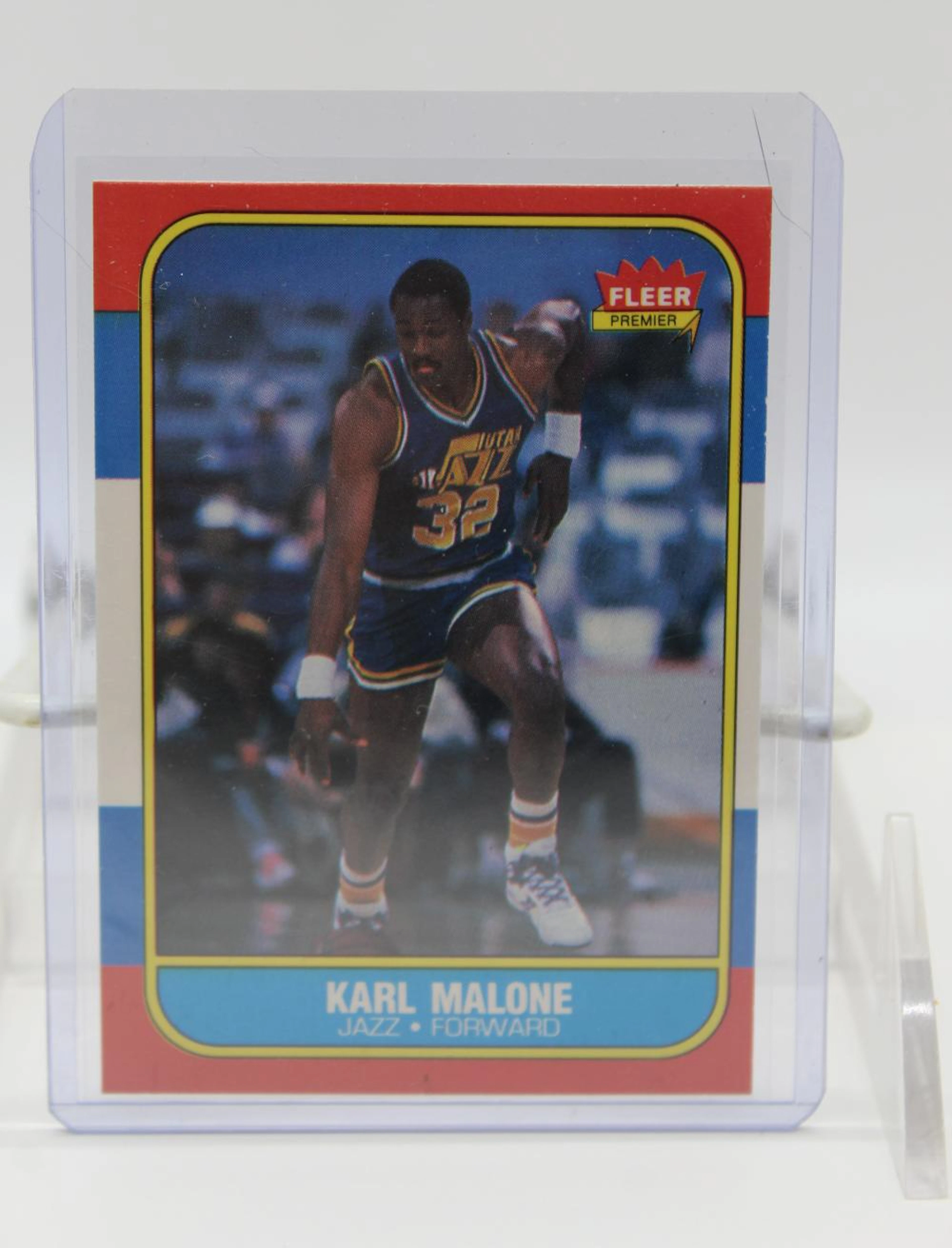 1986 Fleer Basketball Karl Malone Rookie Card