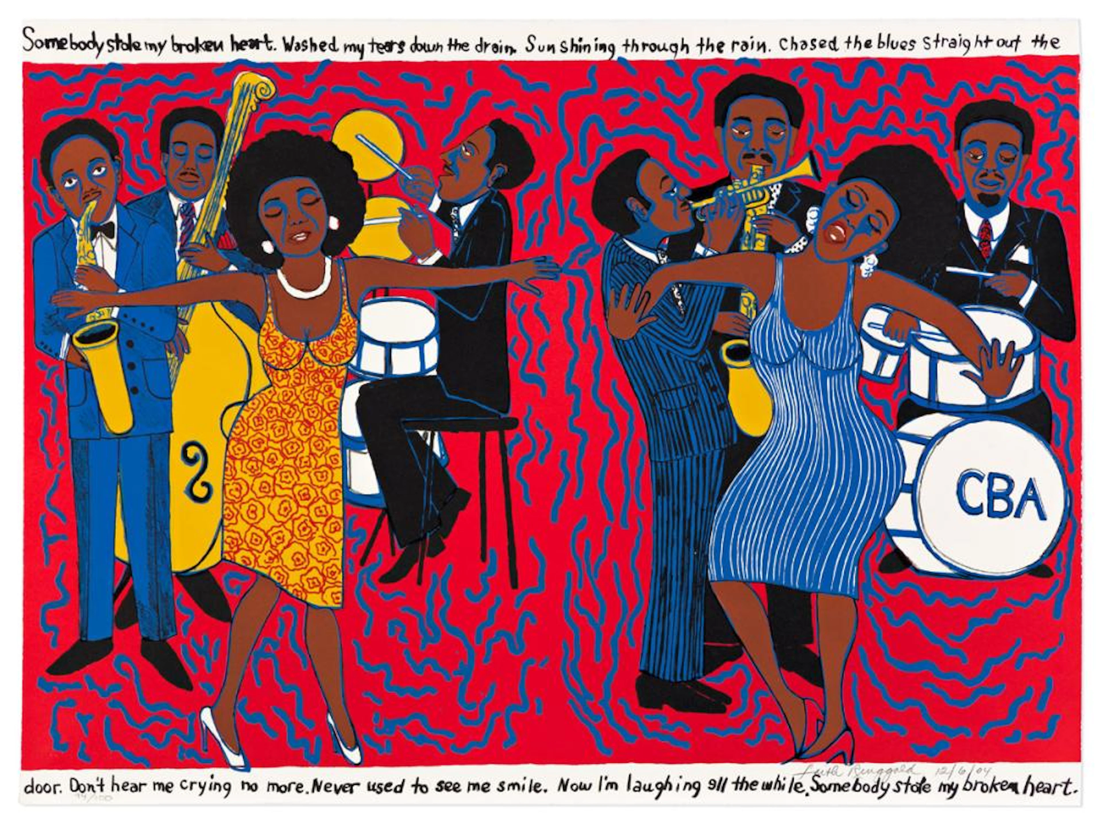 FAITH RINGGOLD (1930 - ) Somebody Stole my Broken Heart.