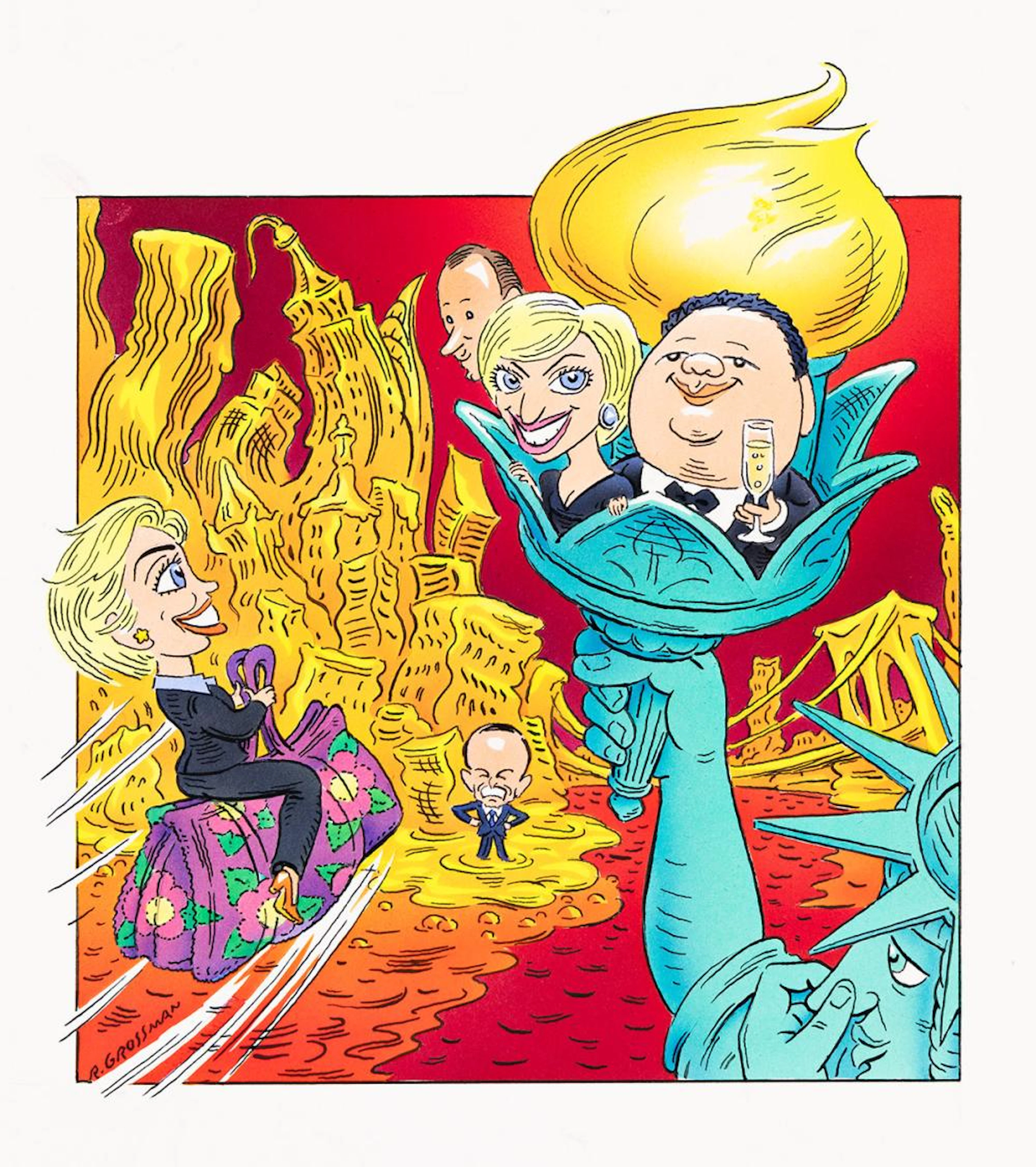 ROBERT GROSSMAN Giuliani, Clinton, Galotti, Brown, Weinstein.