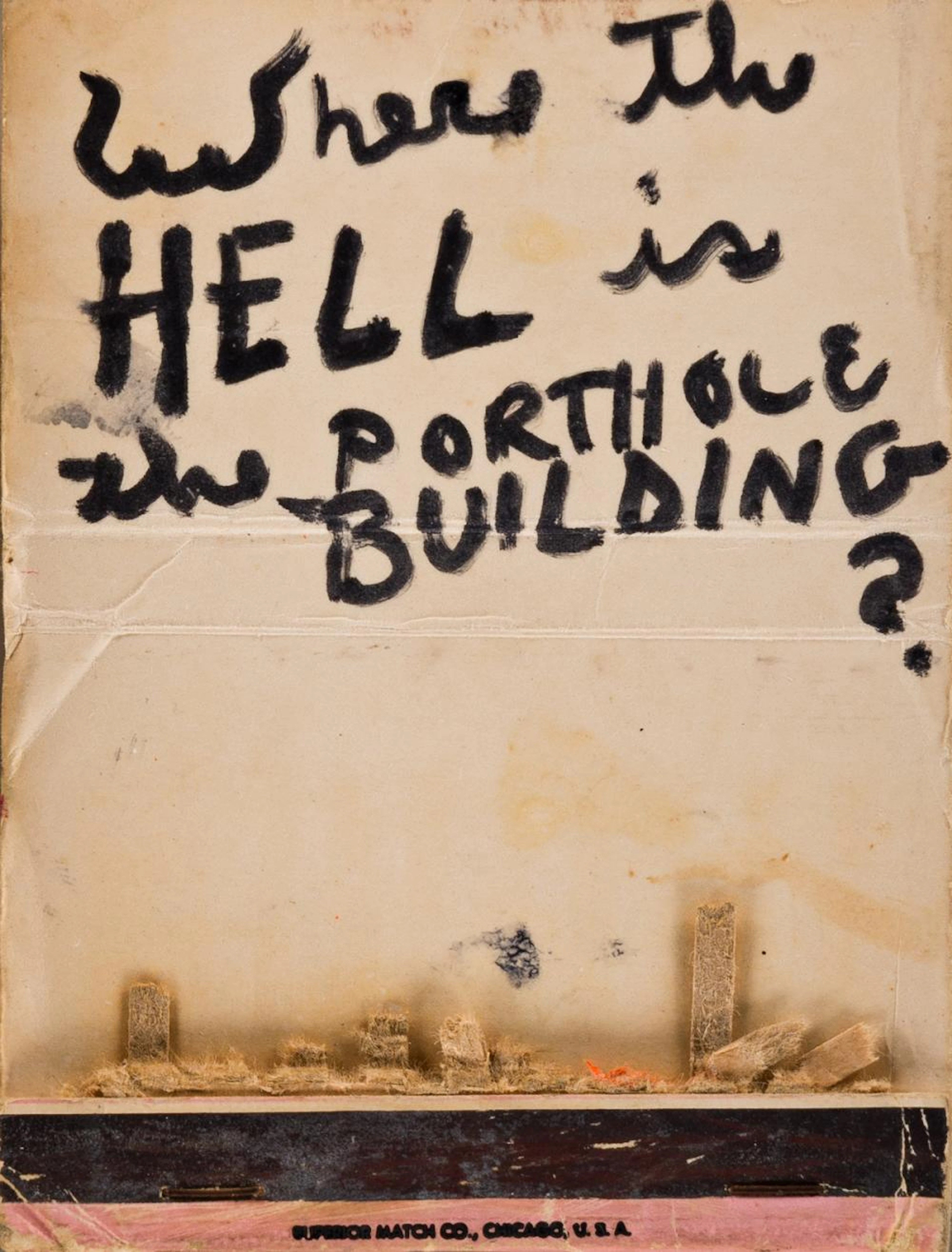 JACK SMITH (1932-1989) Where the Hell is the Porthole Building?