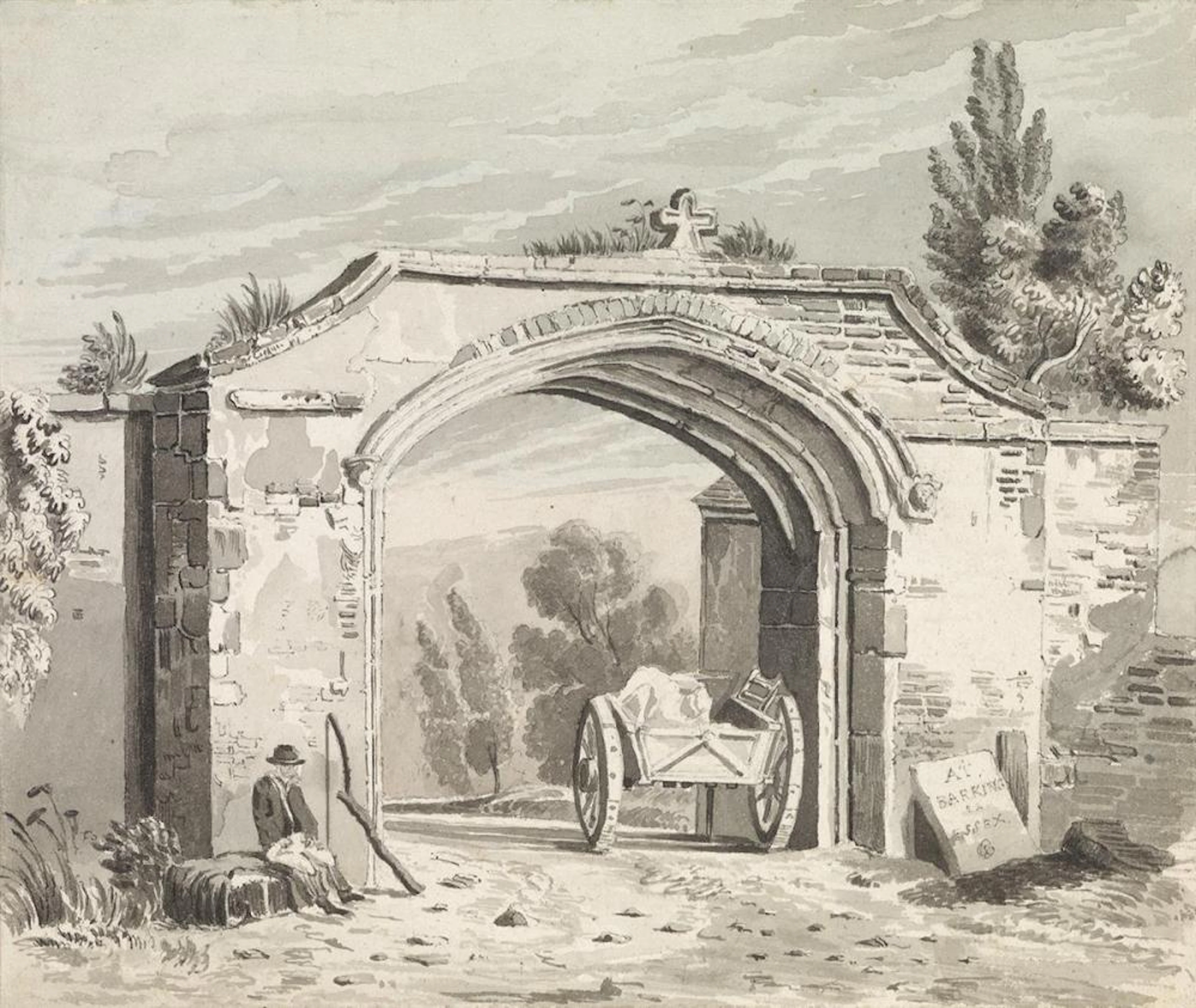 GEORGE HARLEY (London 1791-1871 London) At Barking--Essex.