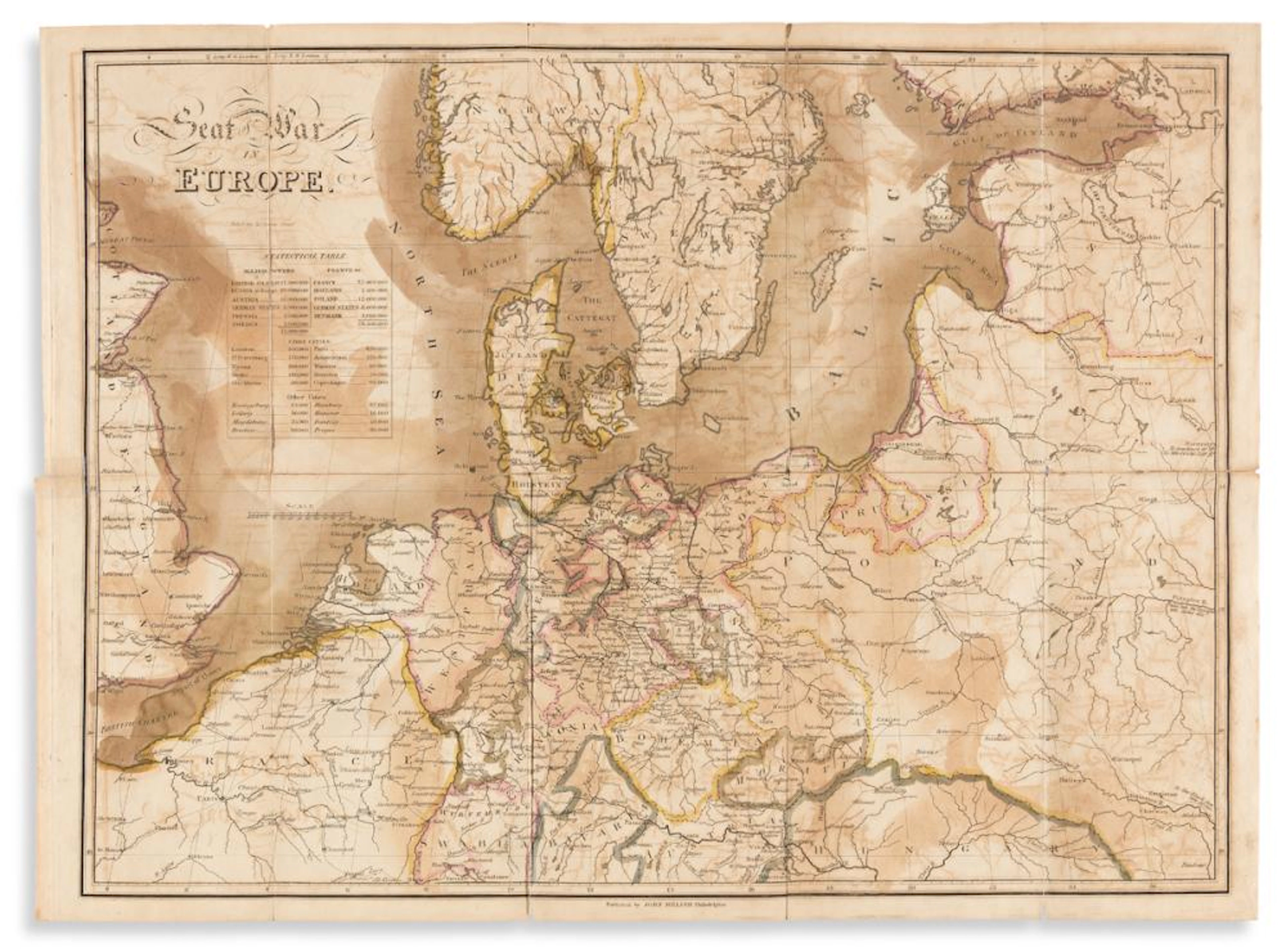 MELISH, JOHN; and HENRY SCHENCK TANNER. Seat of War in Europe.