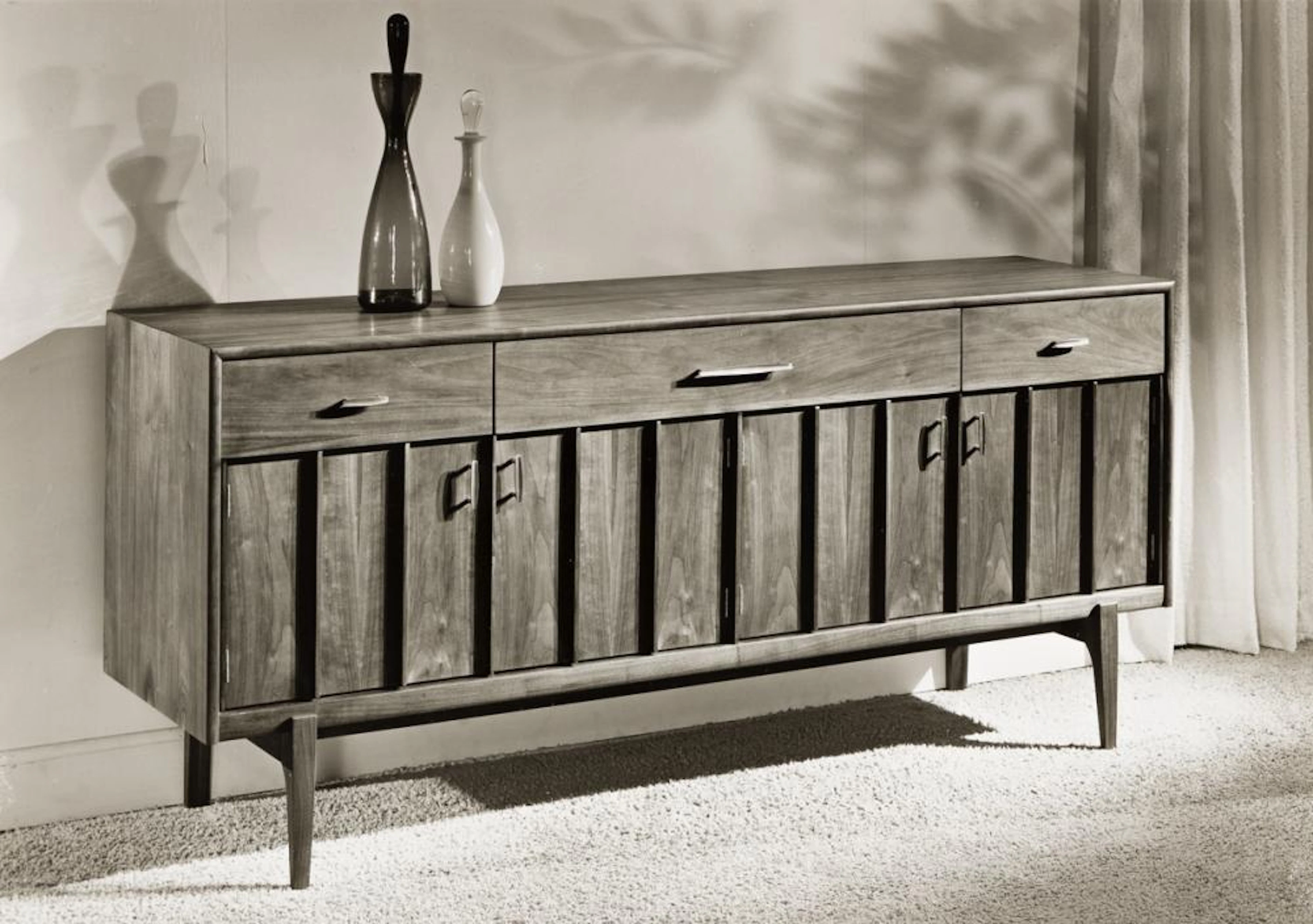 (FURNITURE) A group of approximately 36 photographs of sleek