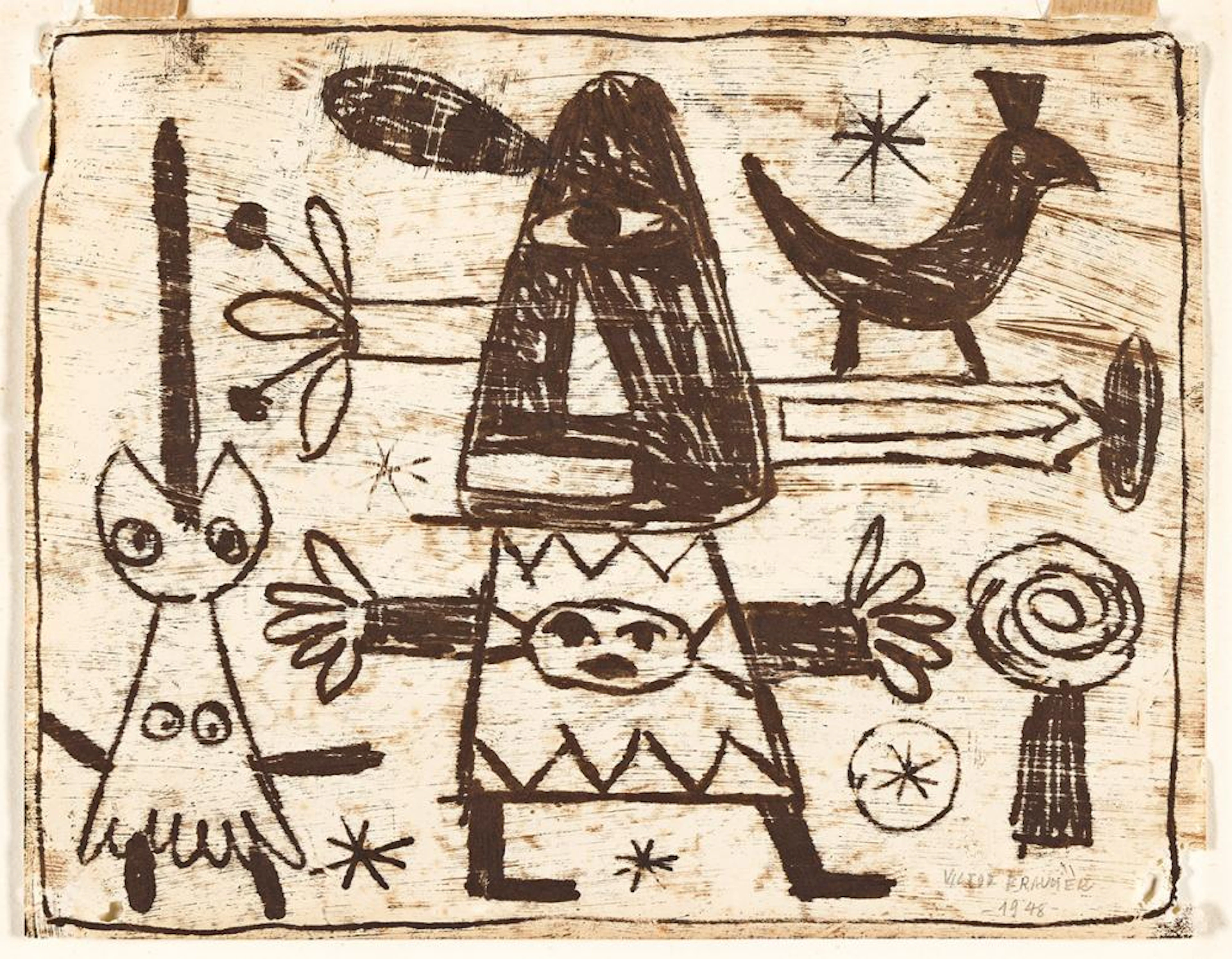 VICTOR BRAUNER (1903 - 1966, ROMANIAN/FRENCH) Untitled.