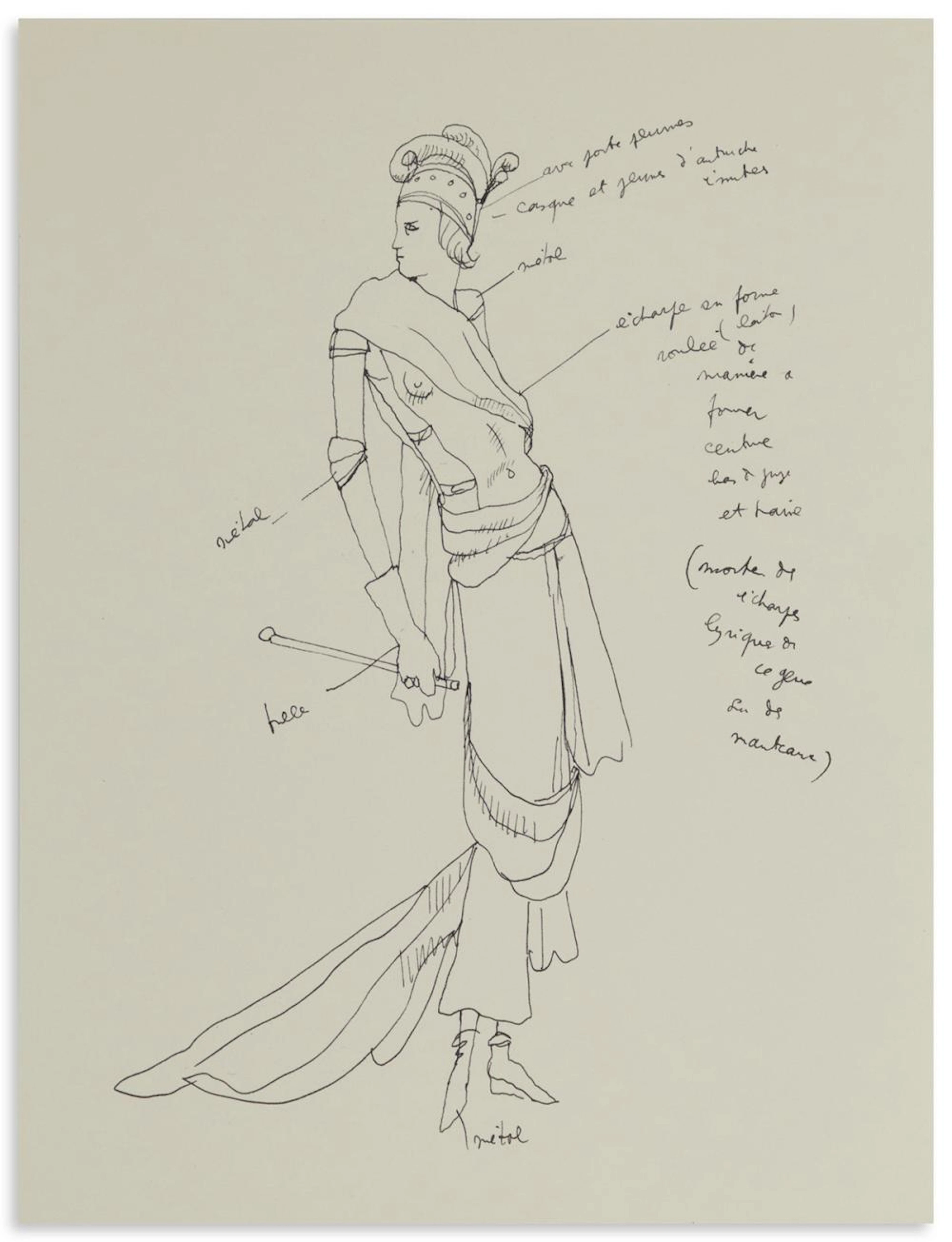 COCTEAU, JEAN / COSTUME / FASHION / THEATER