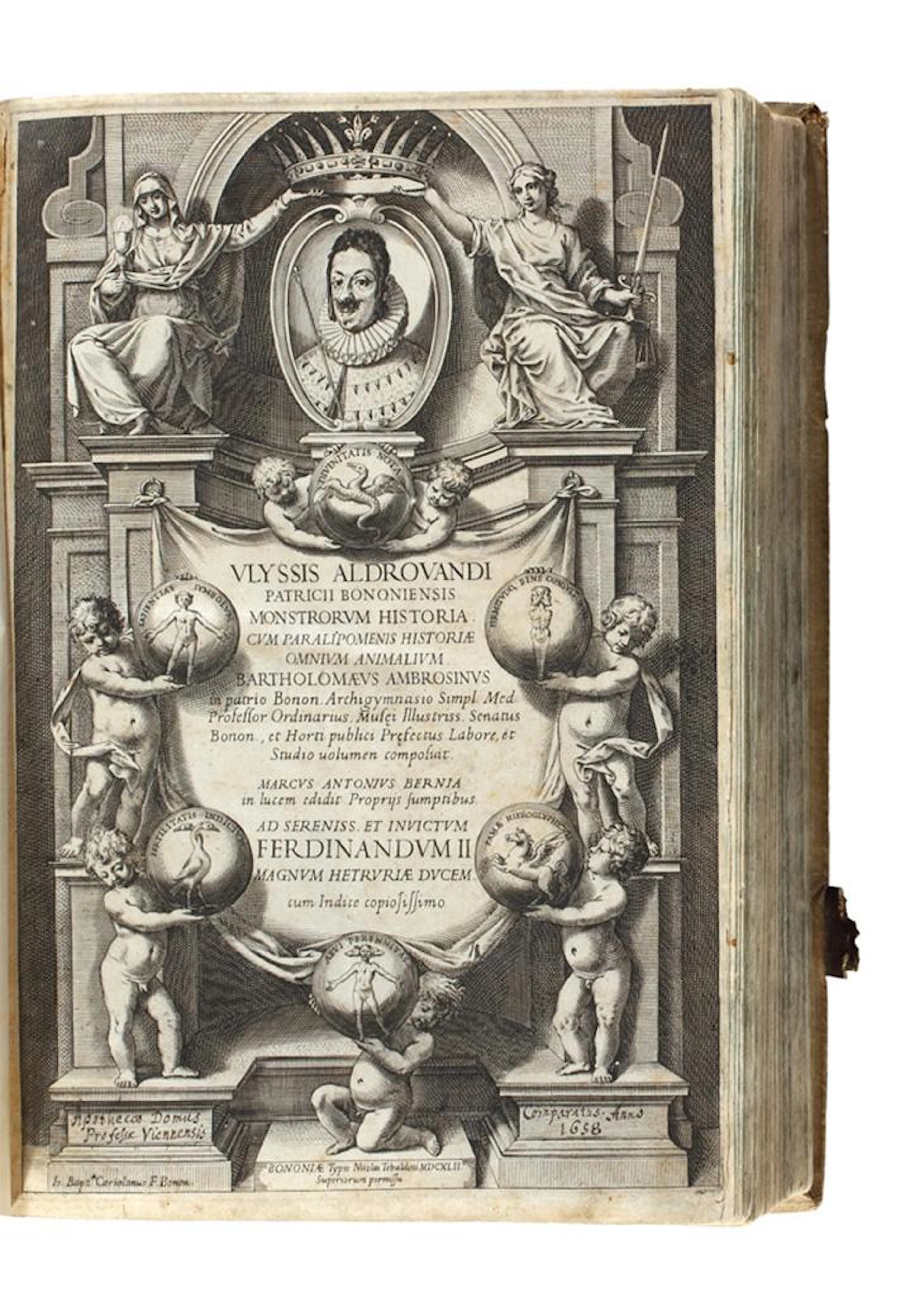 MEDICINE ALDROVANDI, ULISSE. Monstrorum historia. 1642