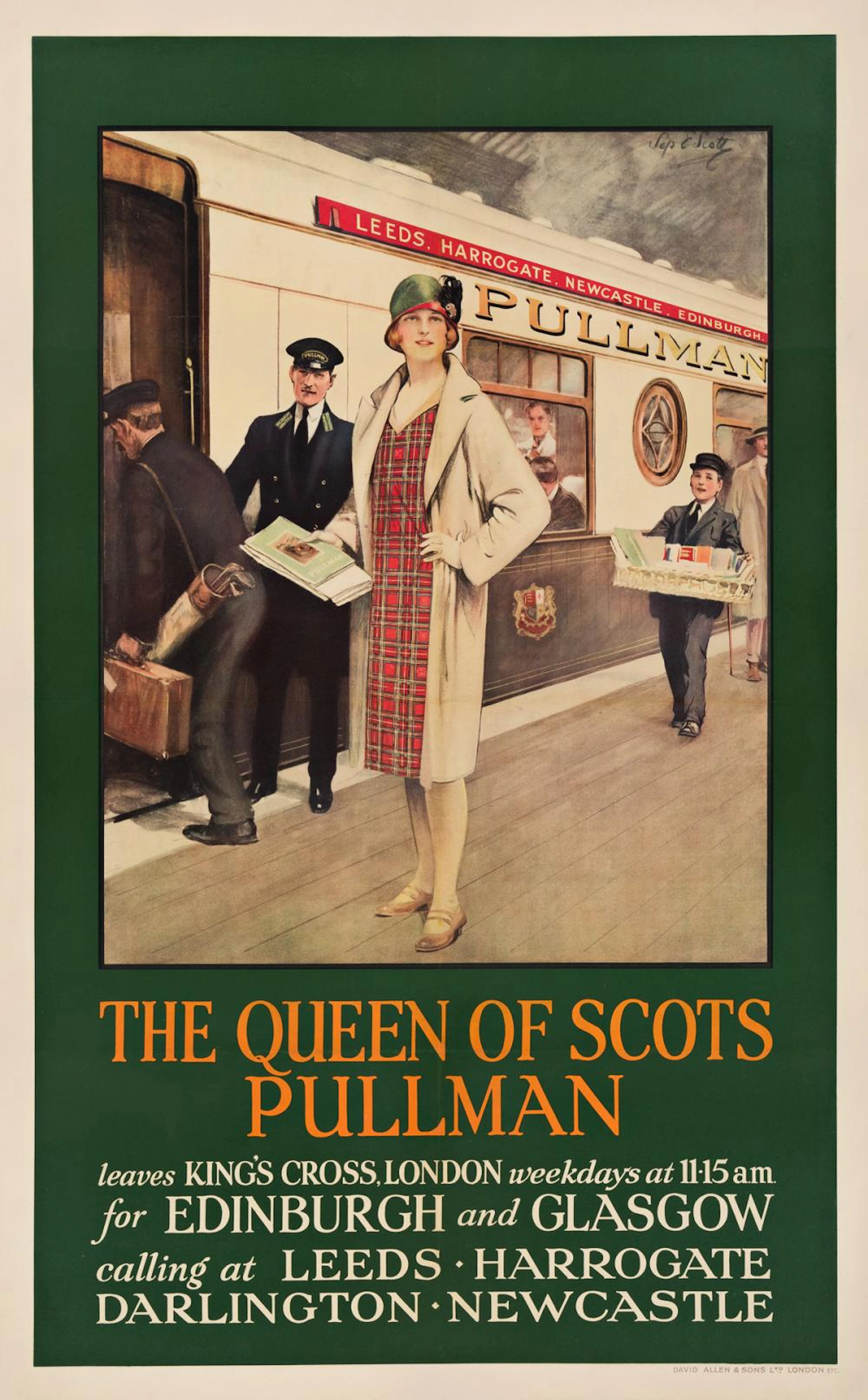 Septimus Edwin Scott (1879-1962). THE QUEEN OF SCOTS PULLMAN. Circa 1930.