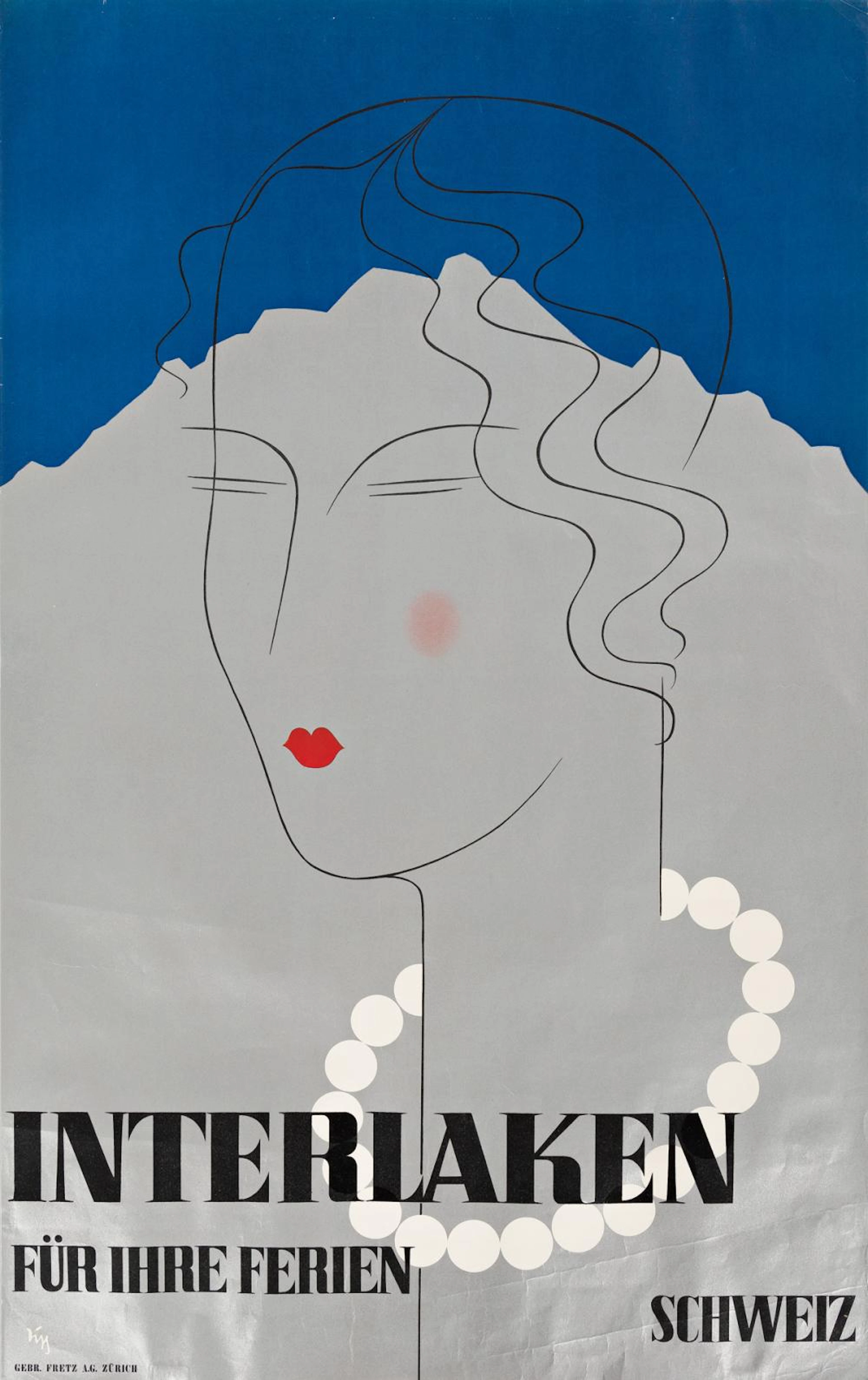 Alex W. Diggelmann (1902-1987). INTERLAKEN / FÜR IHRE FERIEN. 1933.