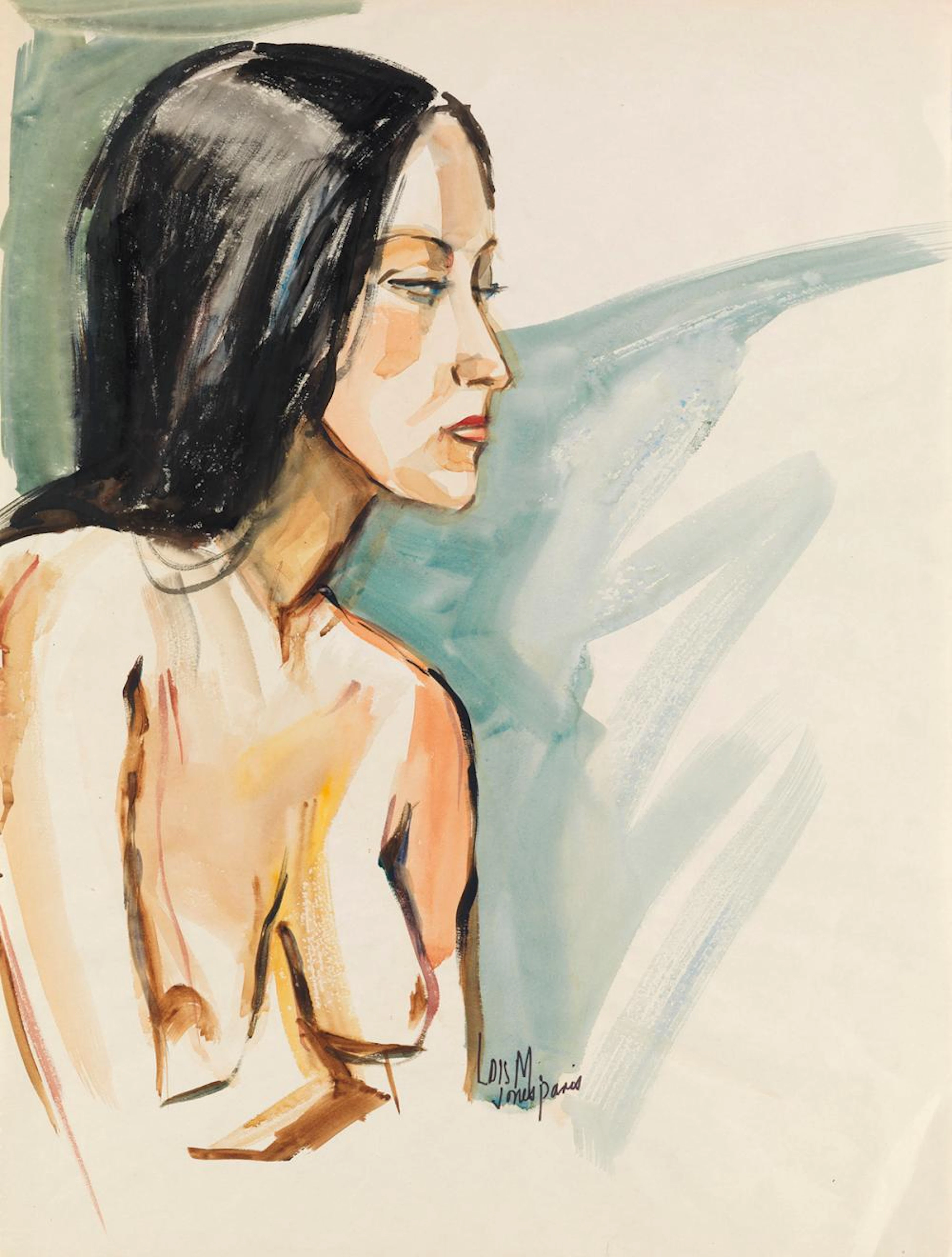 LOÏS MAILOU JONES (1905 - 1998) Untitled (Nude).
