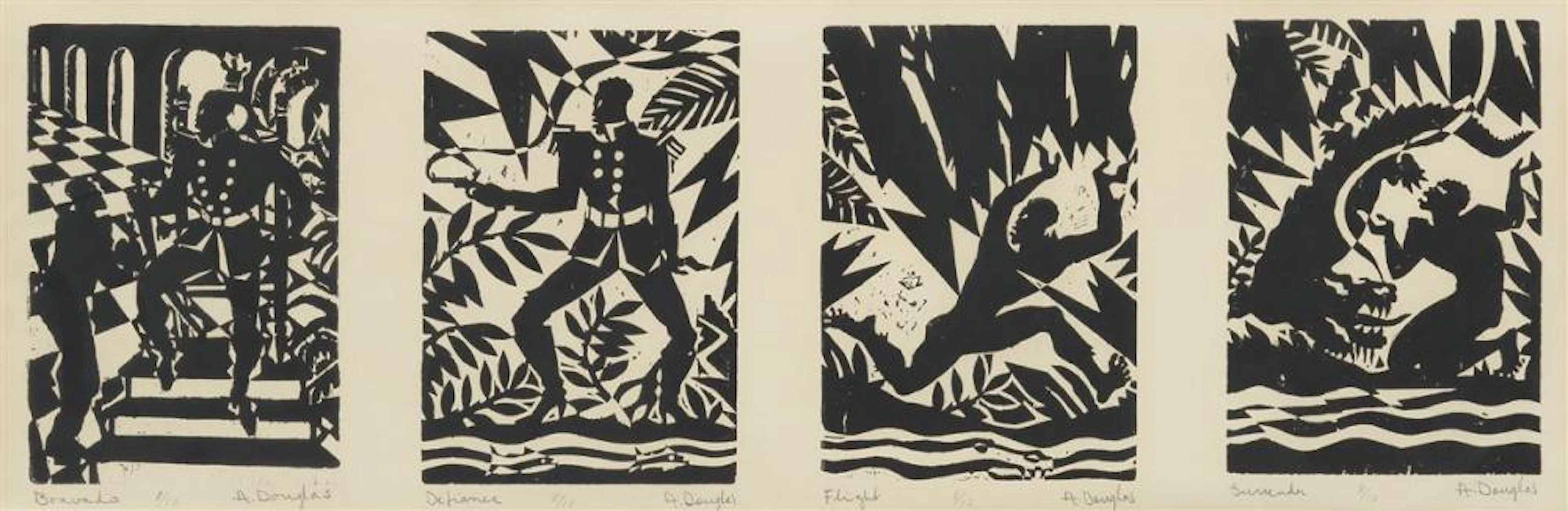 AARON DOUGLAS (1899 - 1979) Emperor Jones.