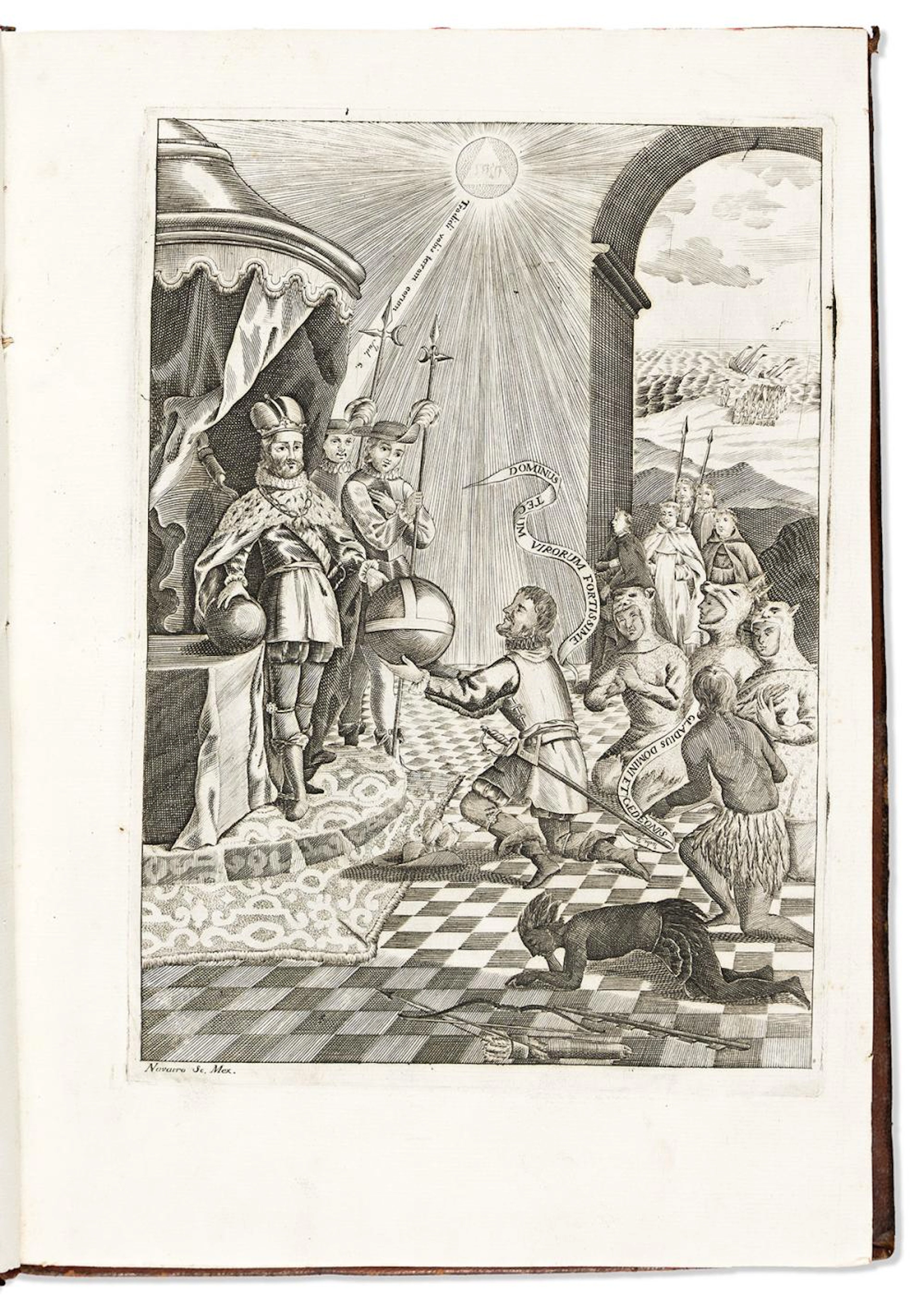 (MEXICAN IMPRINT--1770.) Hernán Cortes; and Francesco...
