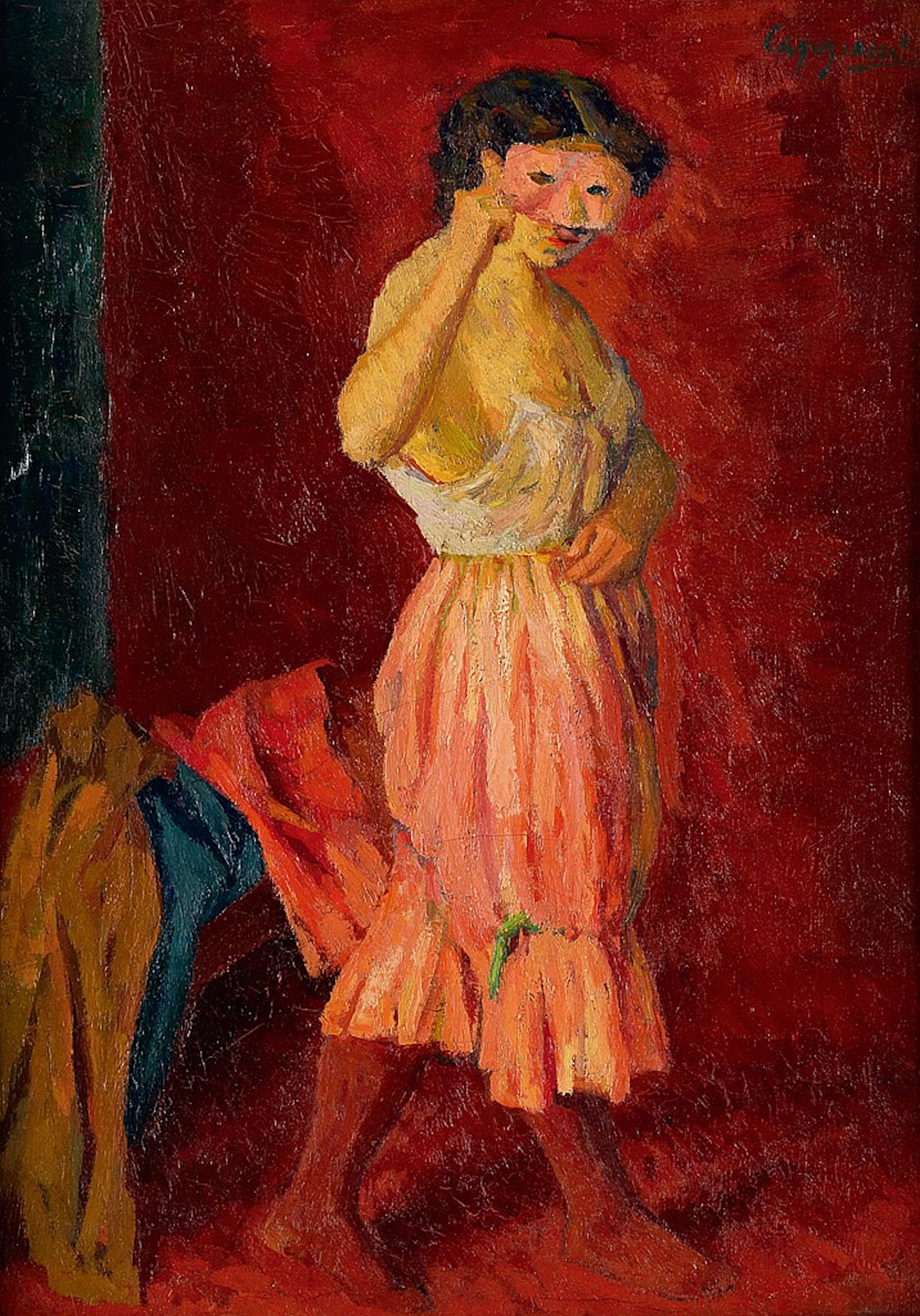 GIUSEPPE CAPOGROSSI Donna con maschera.