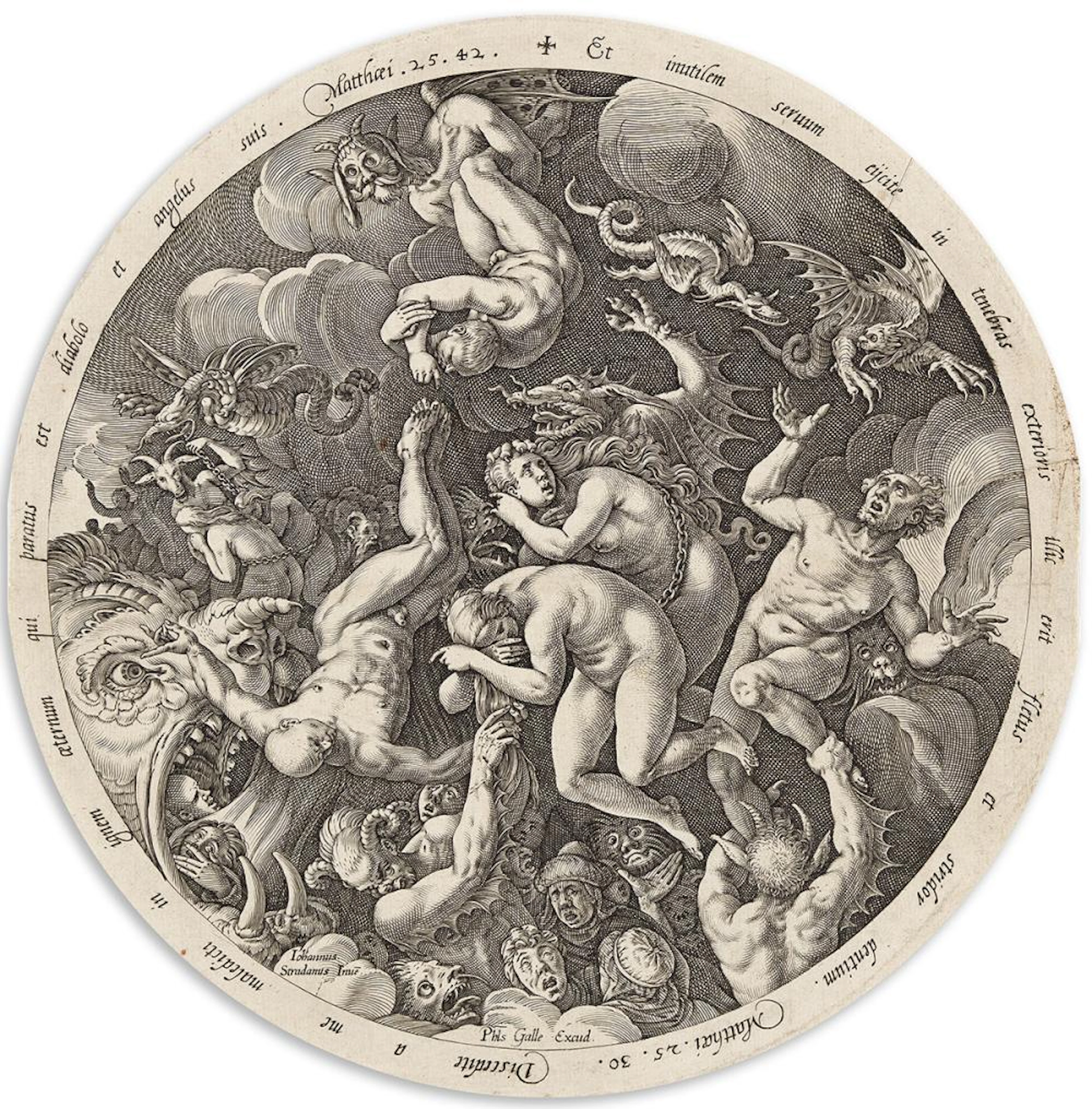HENDRICK GOLTZIUS The Raising of the Dead * The Descent of the Damned into Hell.