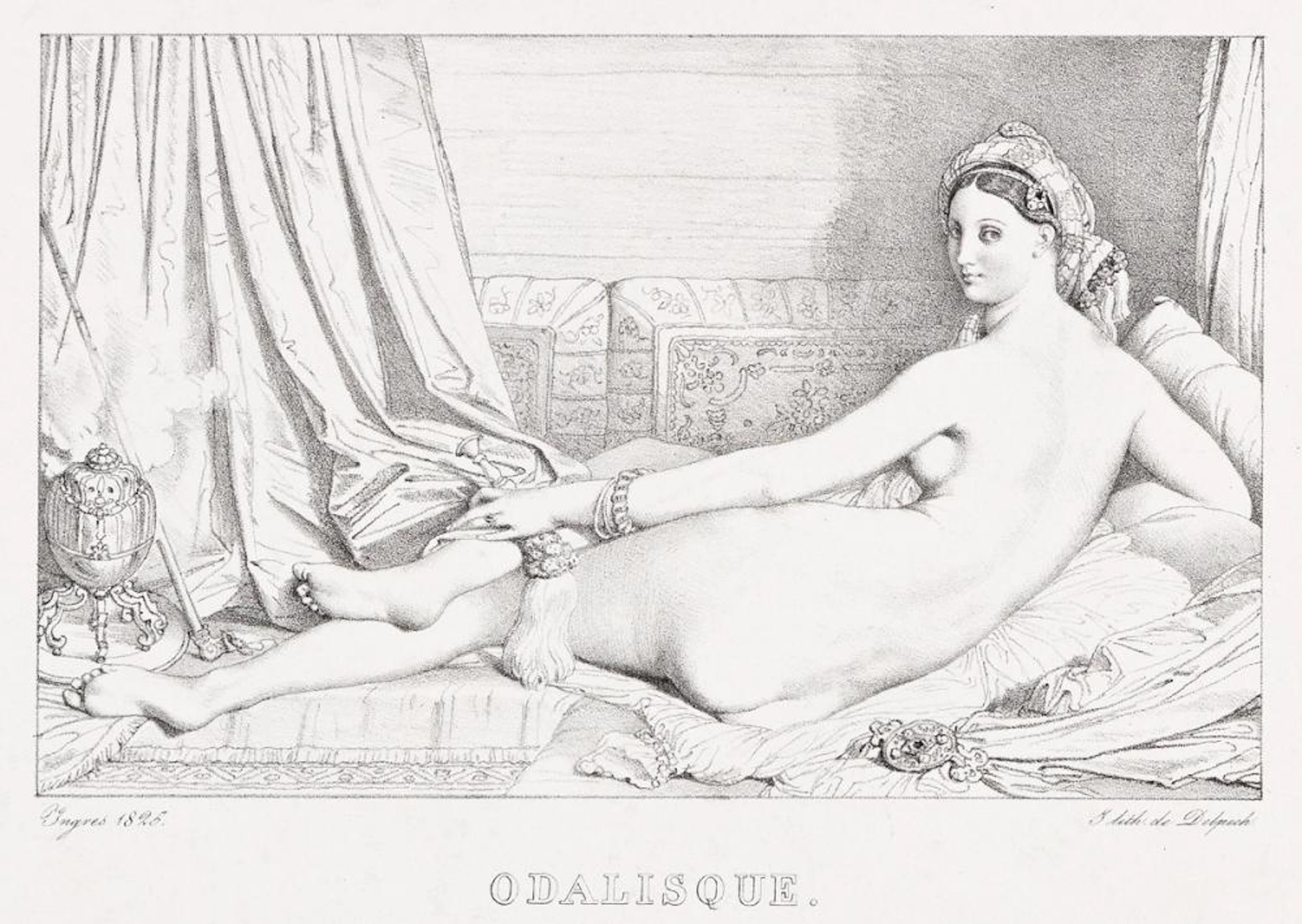 JEAN-AUGUSTE-DOMINIQUE INGRES Odalisque.