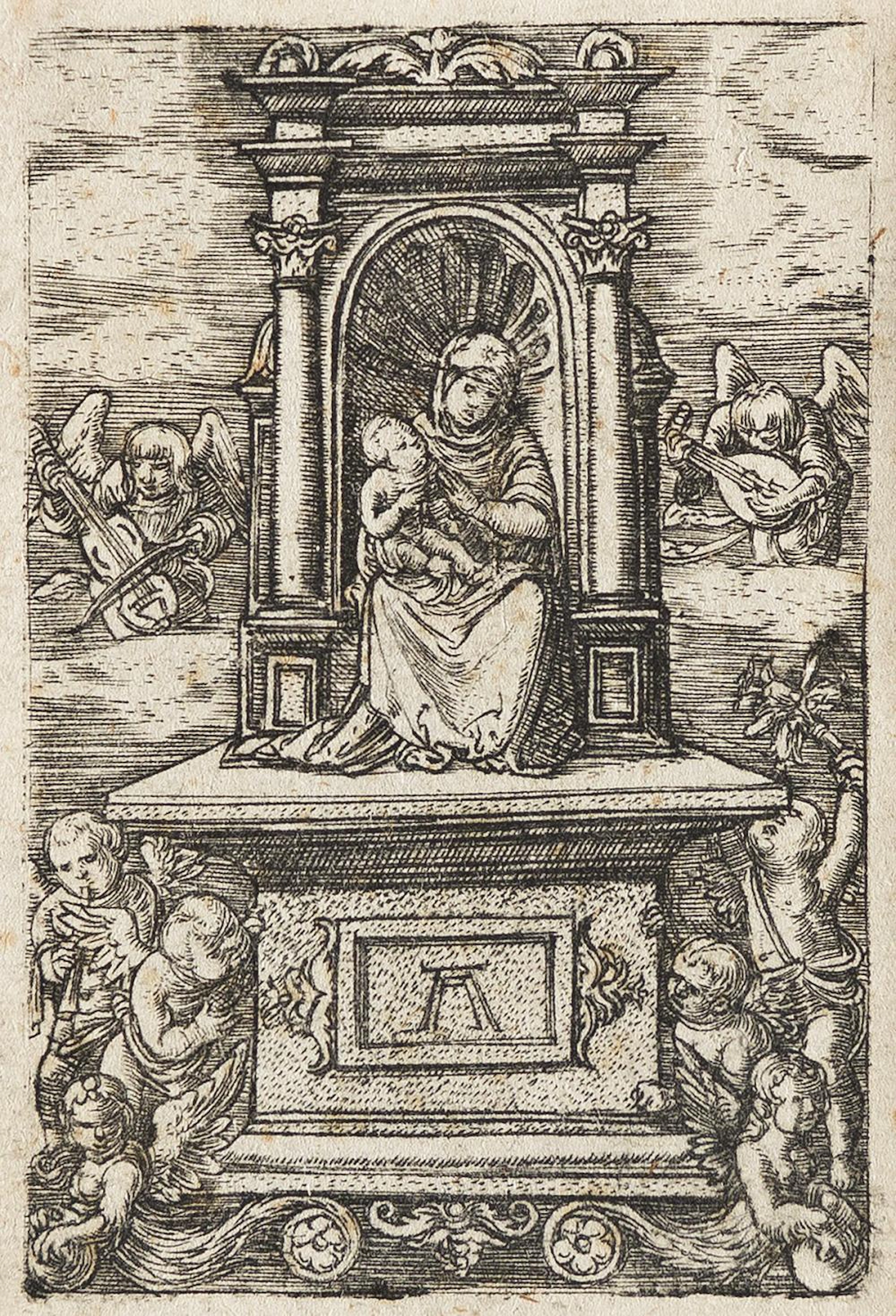 ALBRECHT ALTDORFER The Beautiful Virgin of Regensburg on an Altar