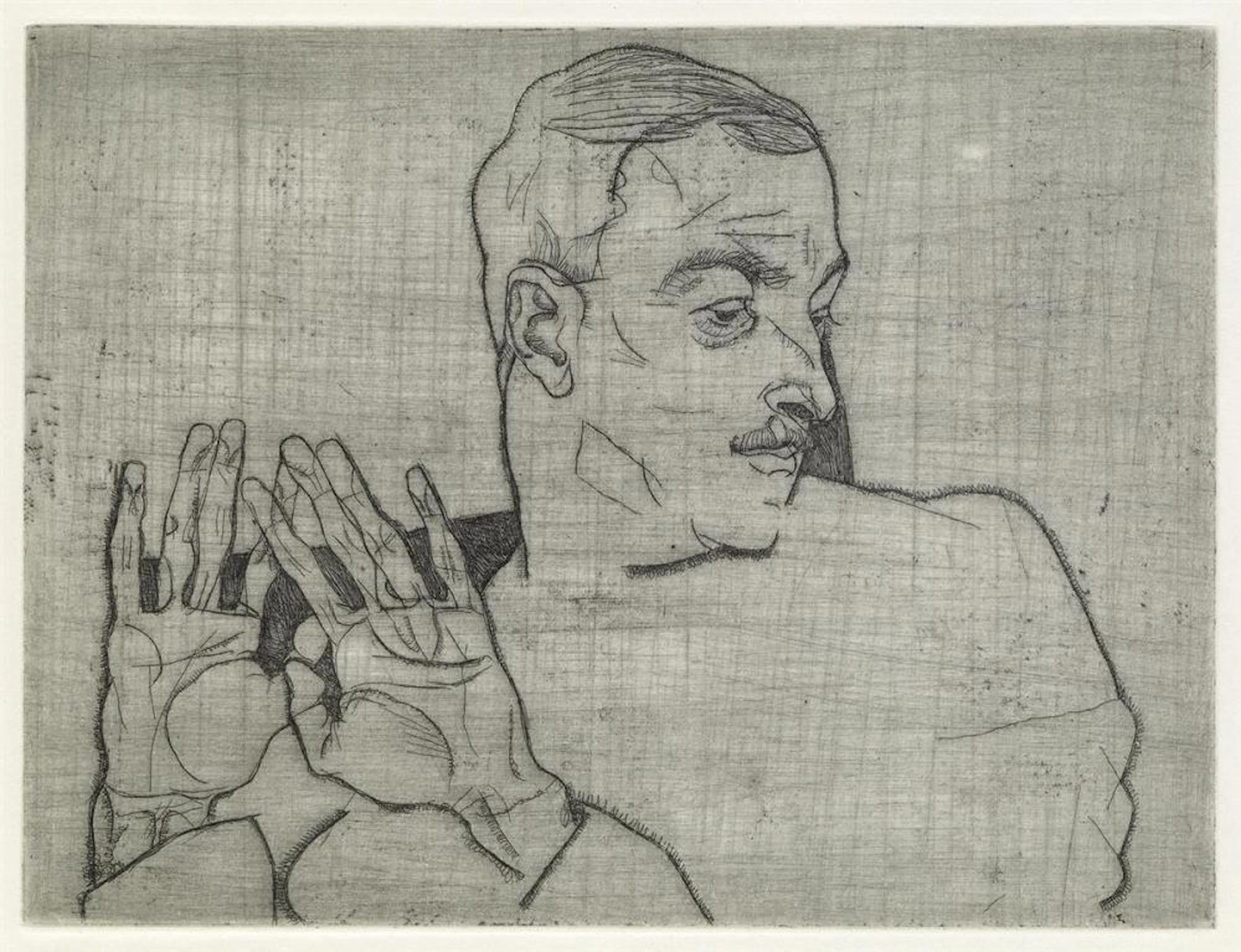 EGON SCHIELE Bildnis Arthur Roessler.