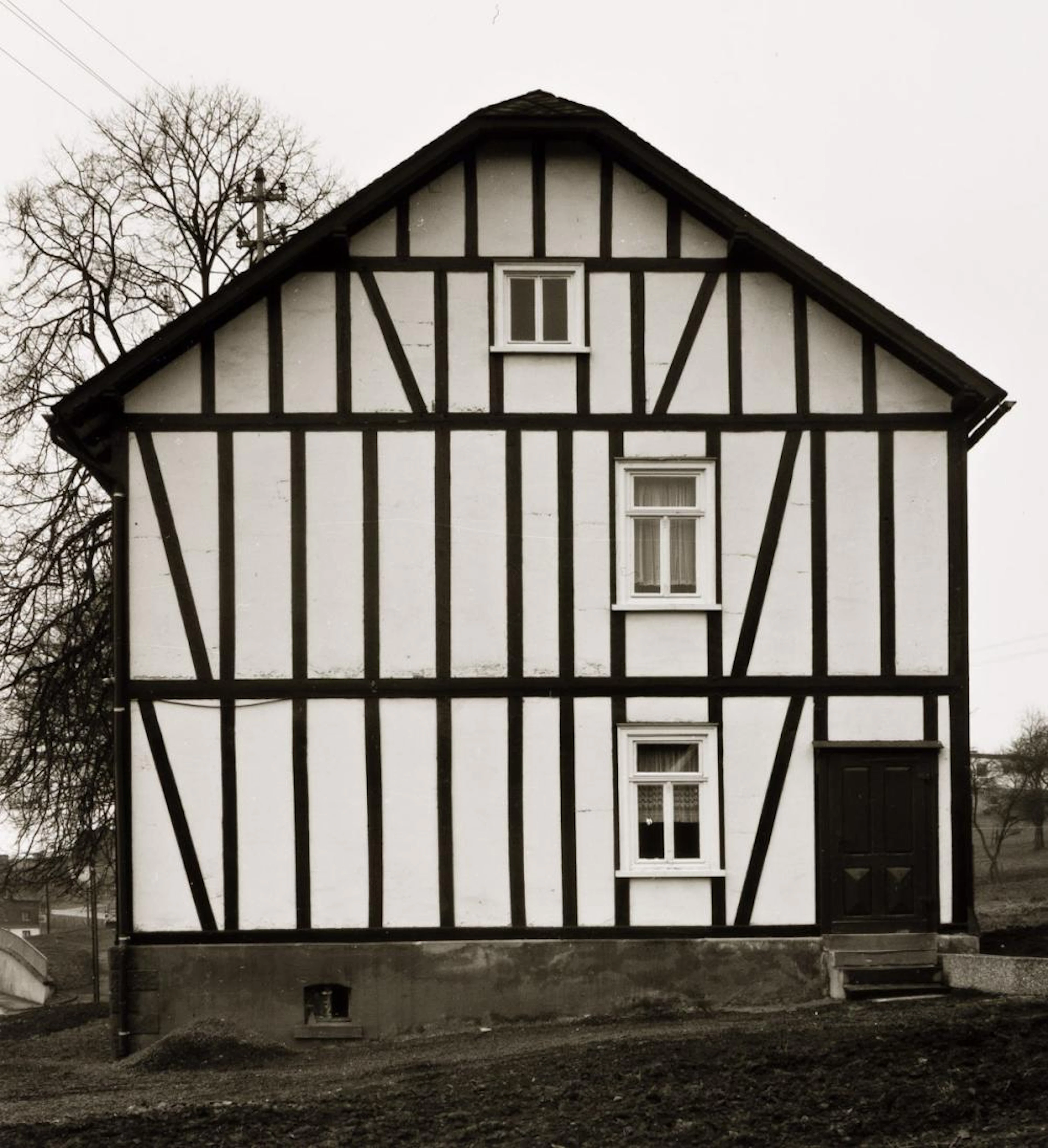 BERND & HILLA BECHER (1931-2007 & 1934-2015) Framework House in Heisberg/Siegen.