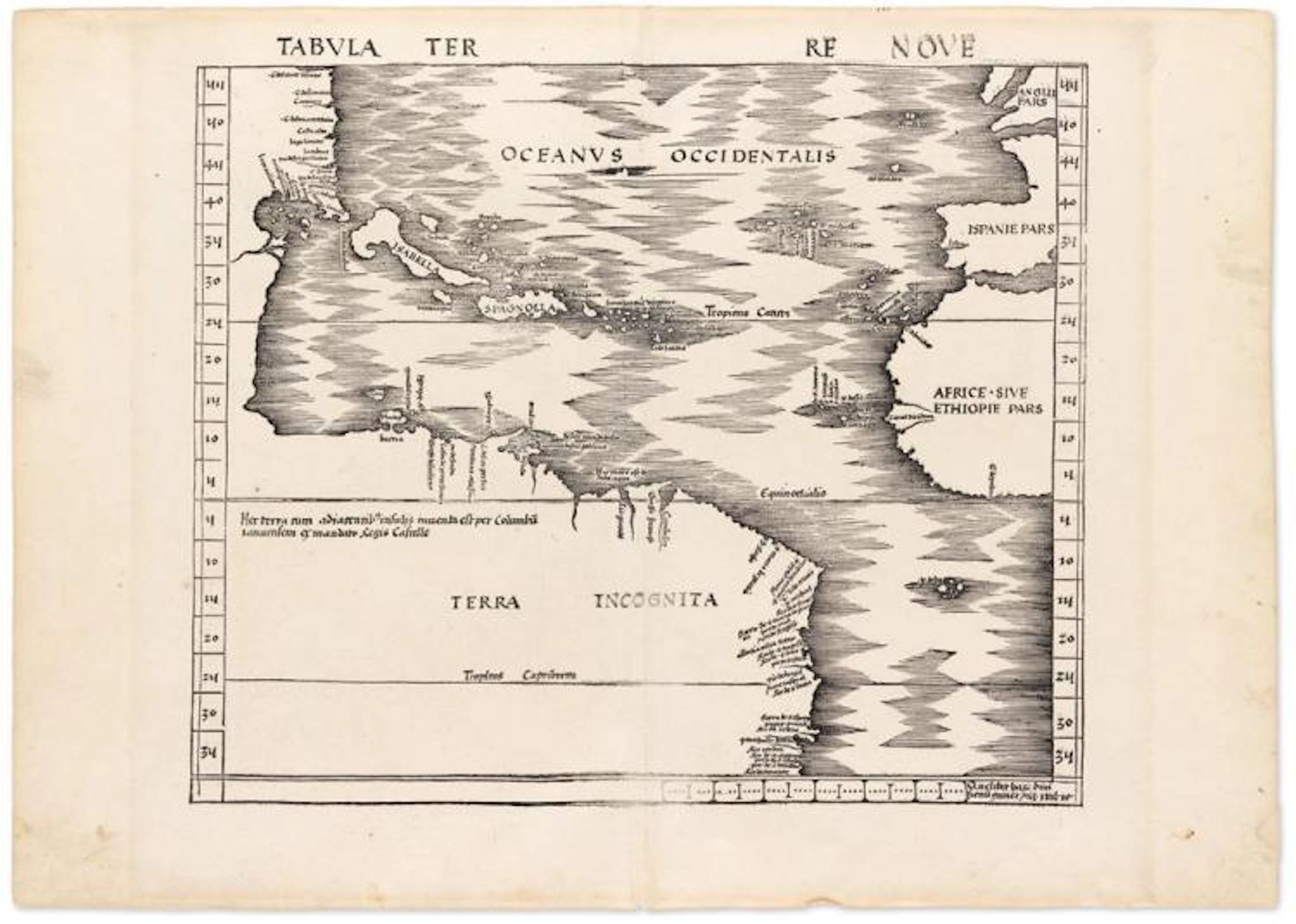 WALDSEEMÜLLER, MARTIN. Tabula Terre Nove.