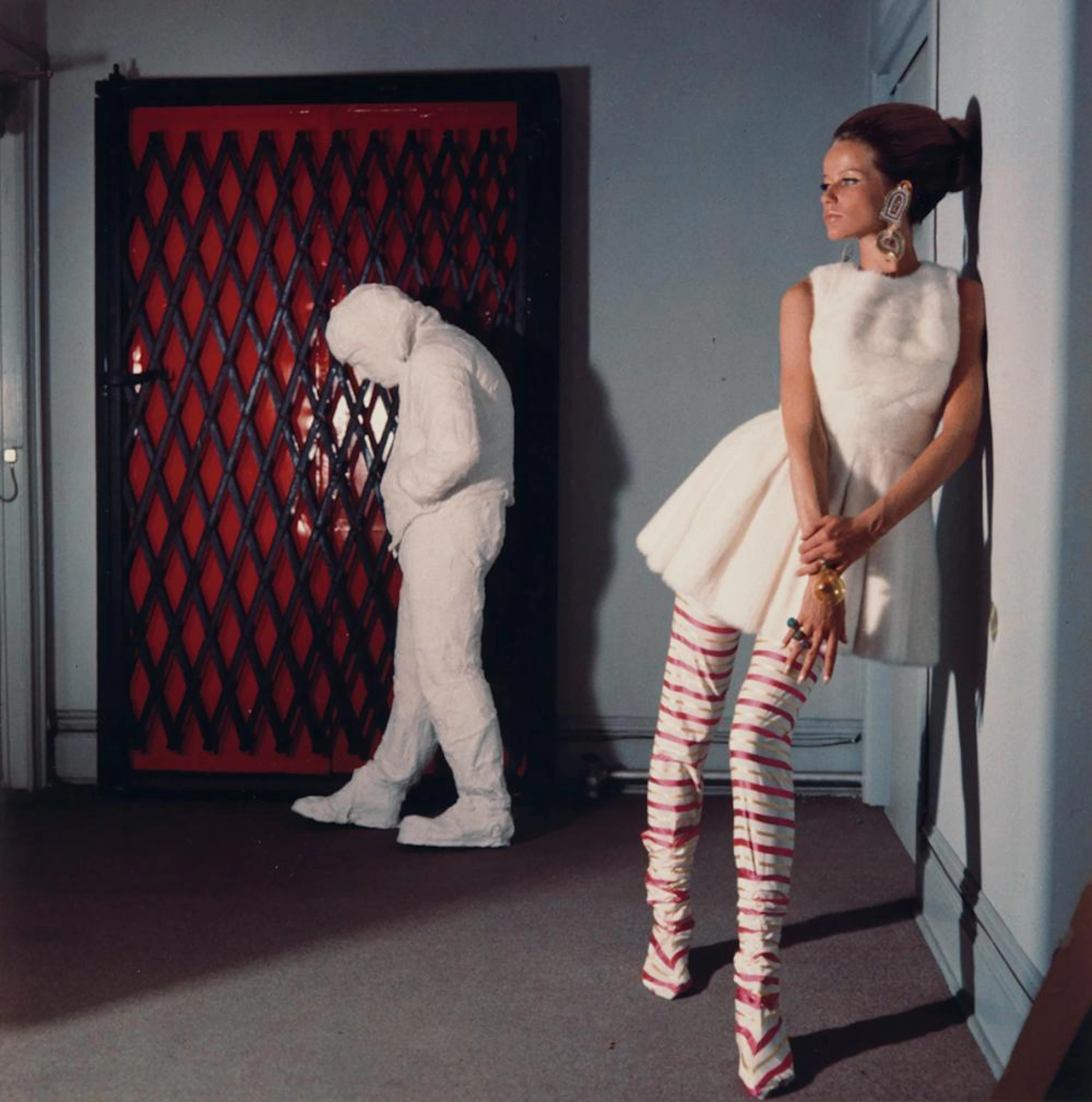 HORST P. HORST (1906-1999) Veruschka in white tennis...