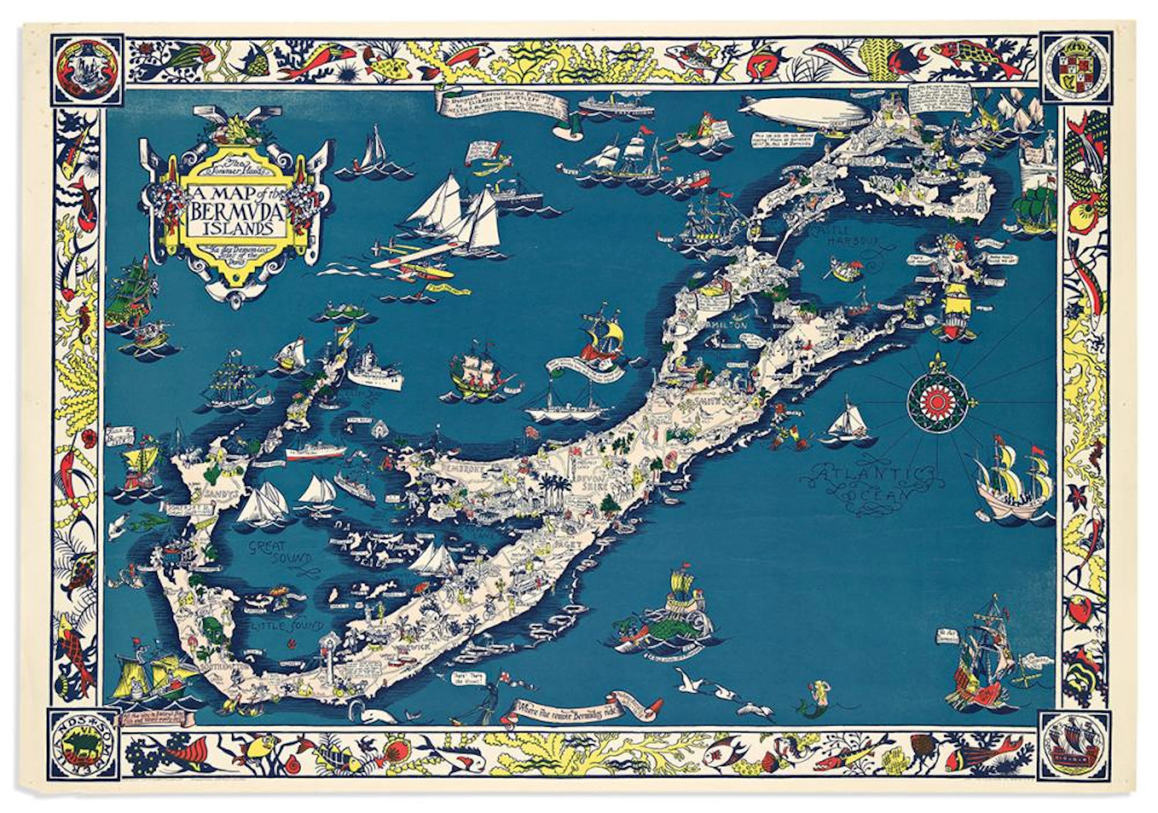 (PICTORIAL MAPS.) Elizabeth Shurtleff; and Helen F