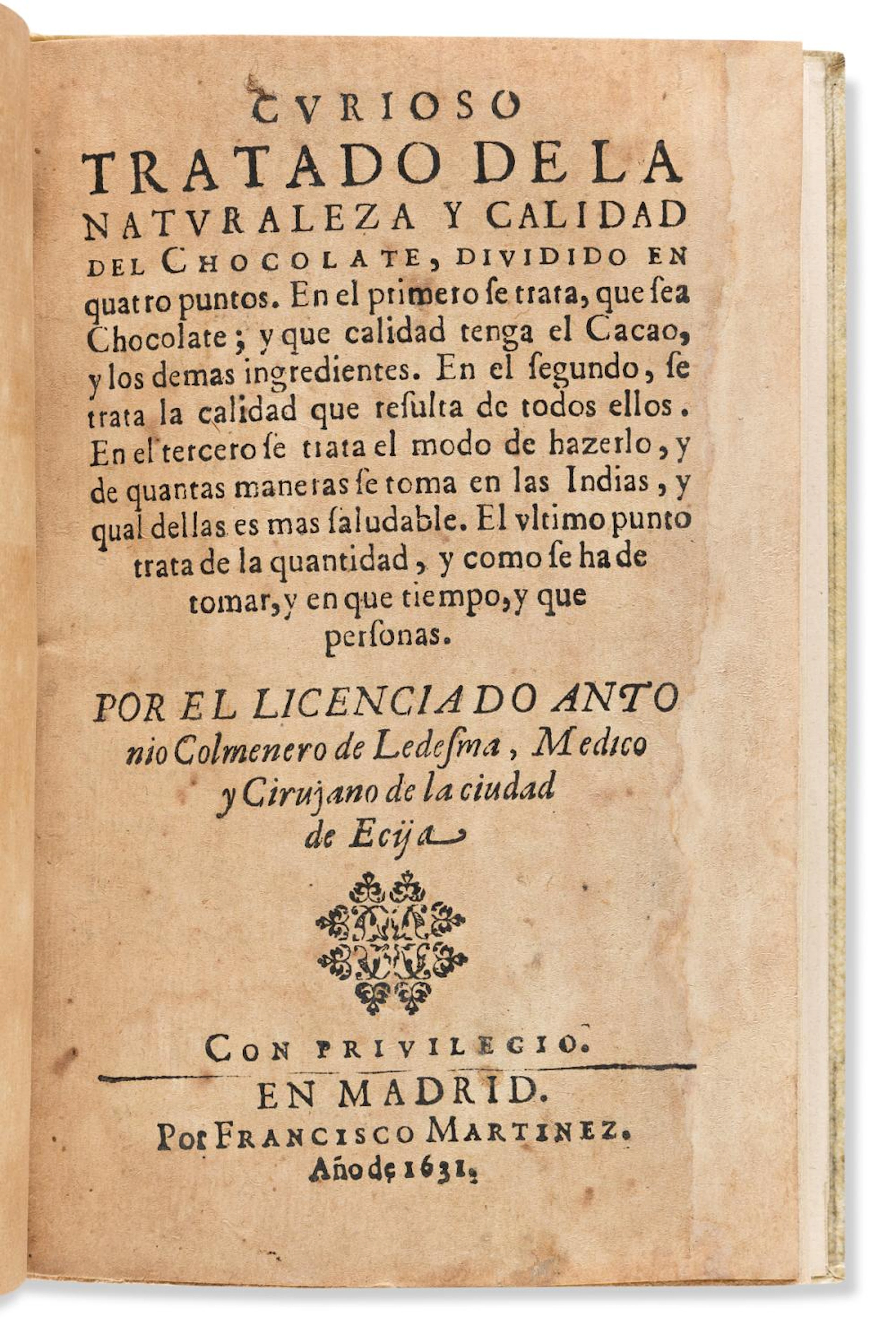 (MEXICO.) Antonio Colmenero de Ledesma