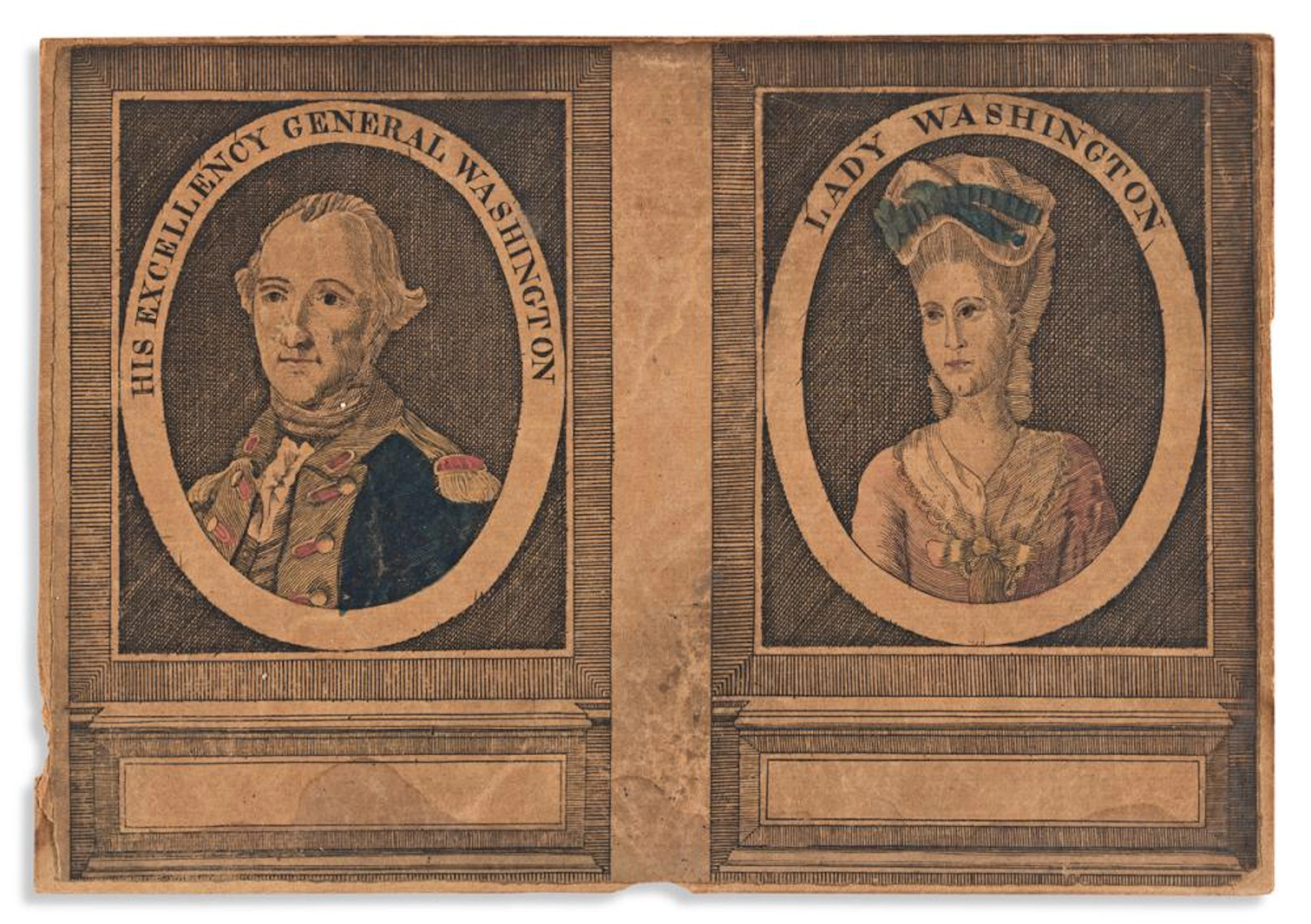 (WASHINGTON.) Unknown engraver; after Charles Wilson Peale