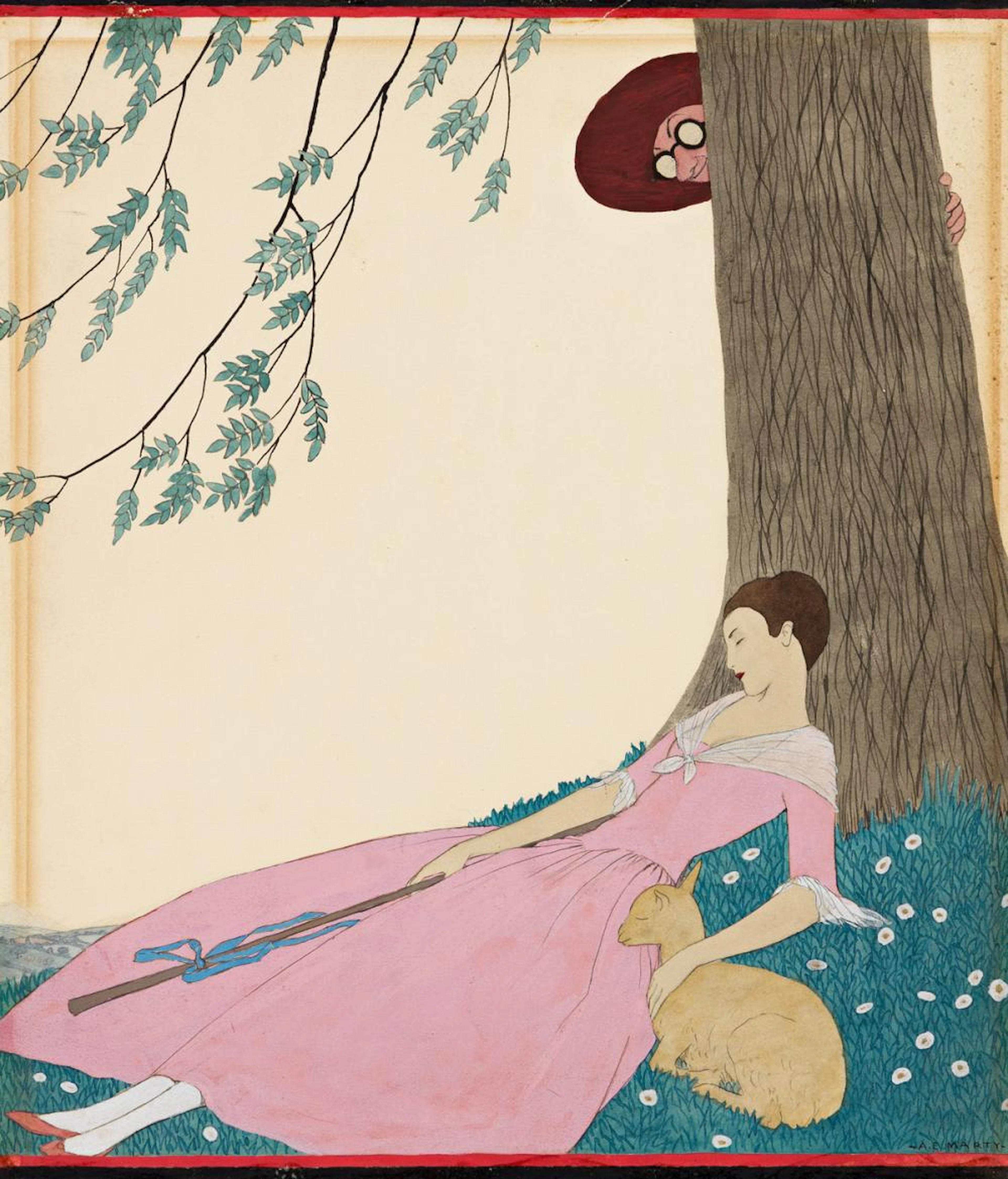 ANDRÉ ÉDOUARD MARTY (1882-1974) Little Bo Peep. [VANITY FAIR]