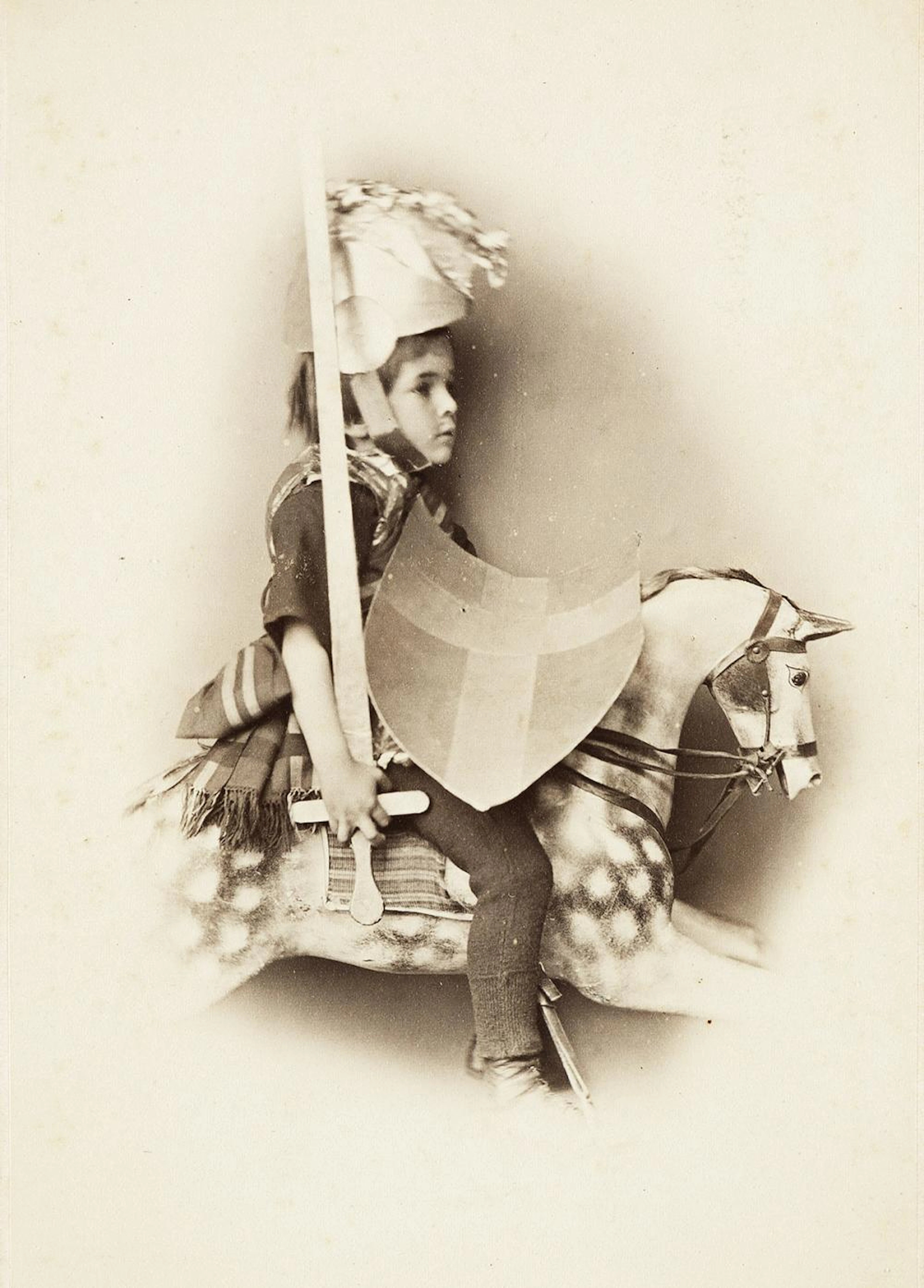 LEWIS CARROLL (1832-1898) Detail study of Brook Taylor Kitchin as St. George.