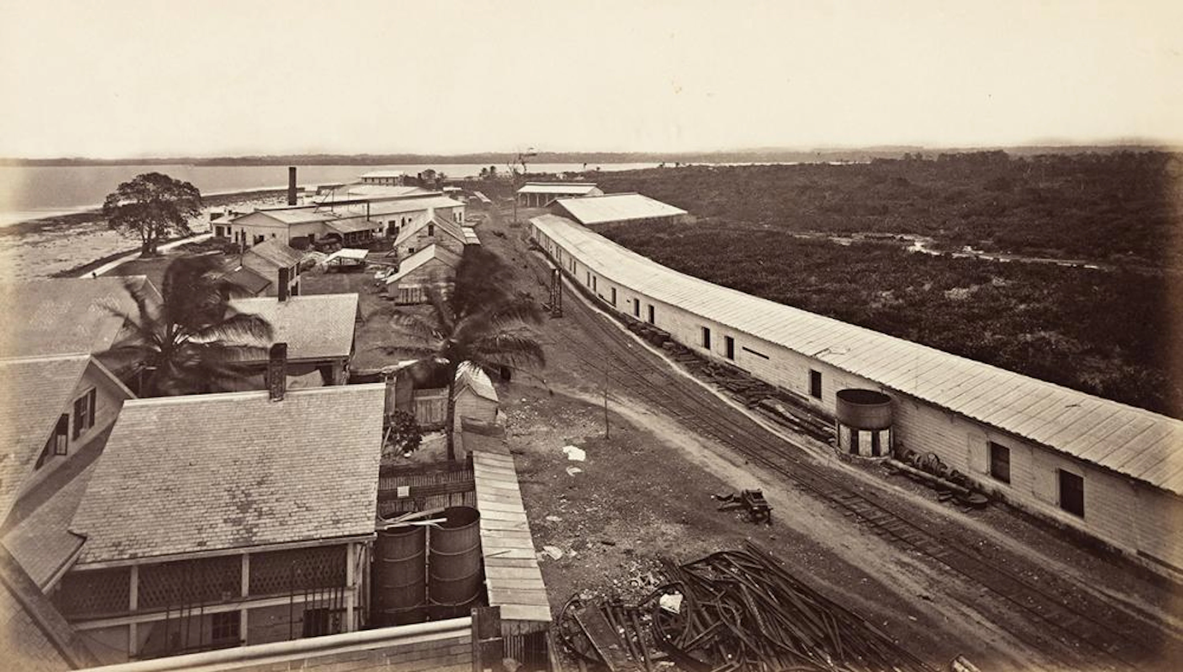 EADWEARD MUYBRIDGE (1830-1904) Works of the Panama Railroad Company.