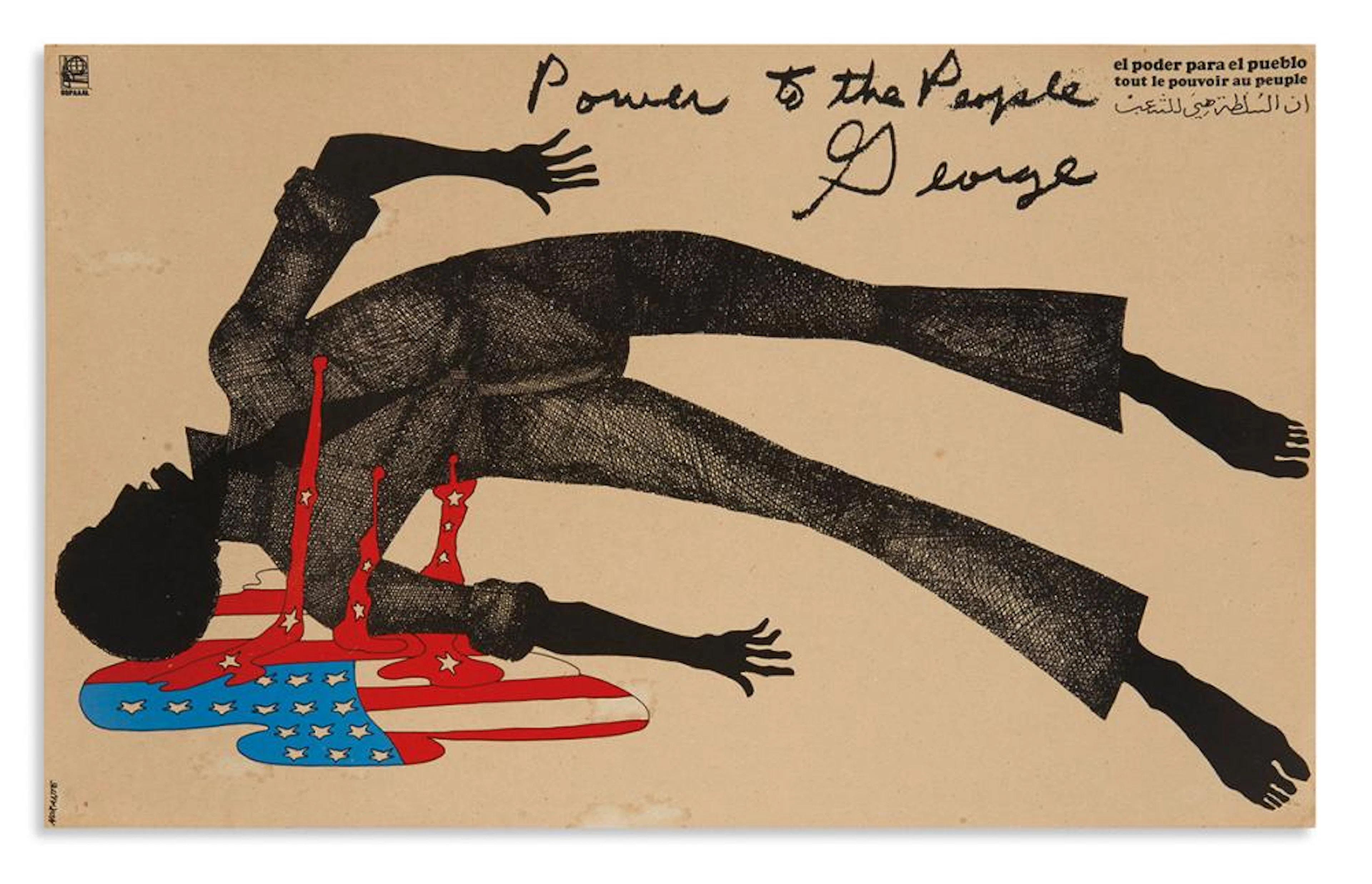 (BLACK PANTHERS.) Rafael Morante, artist. Power to the People, George.