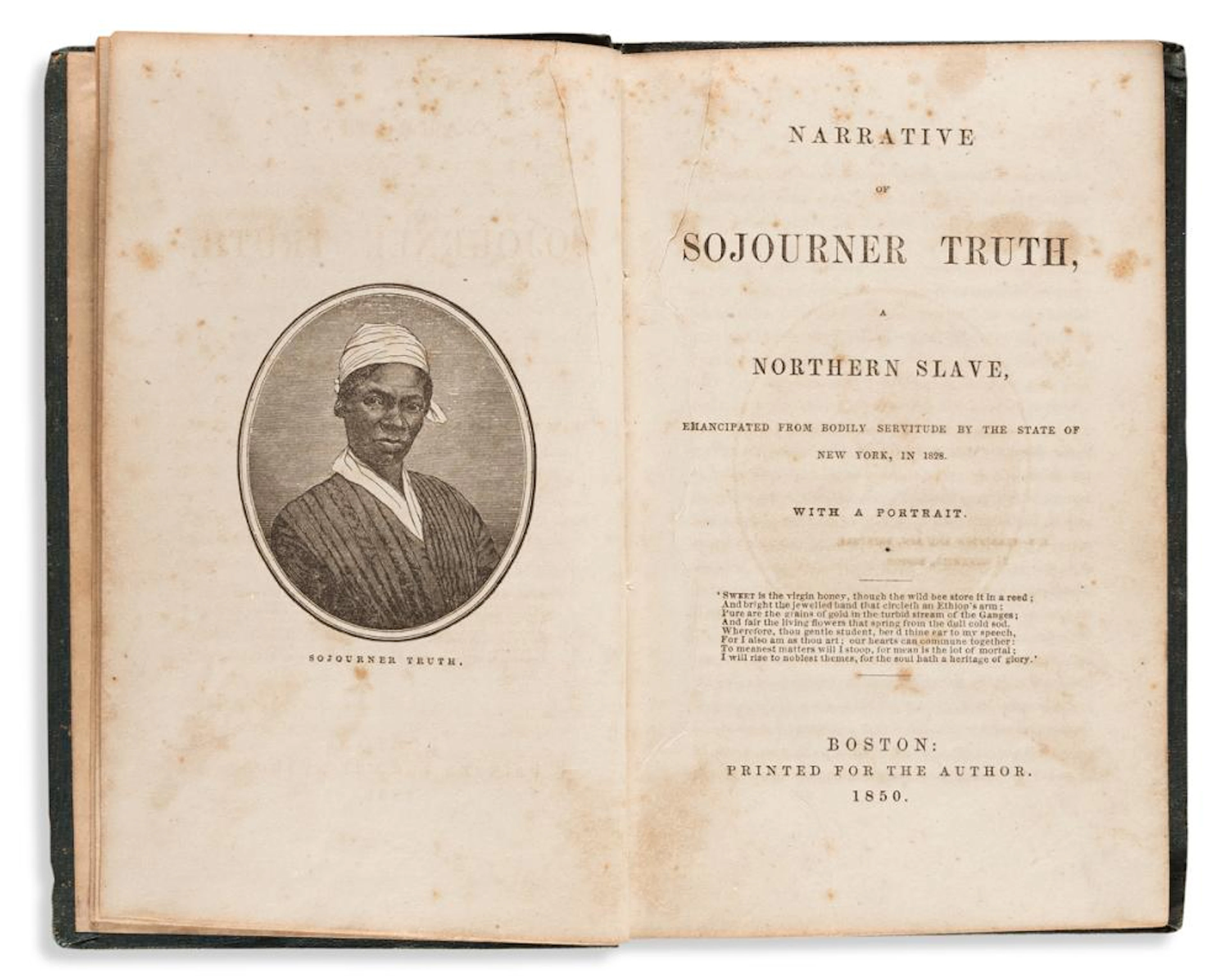 (SLAVERY AND ABOLITION.) Narrative of Sojourner Truth
