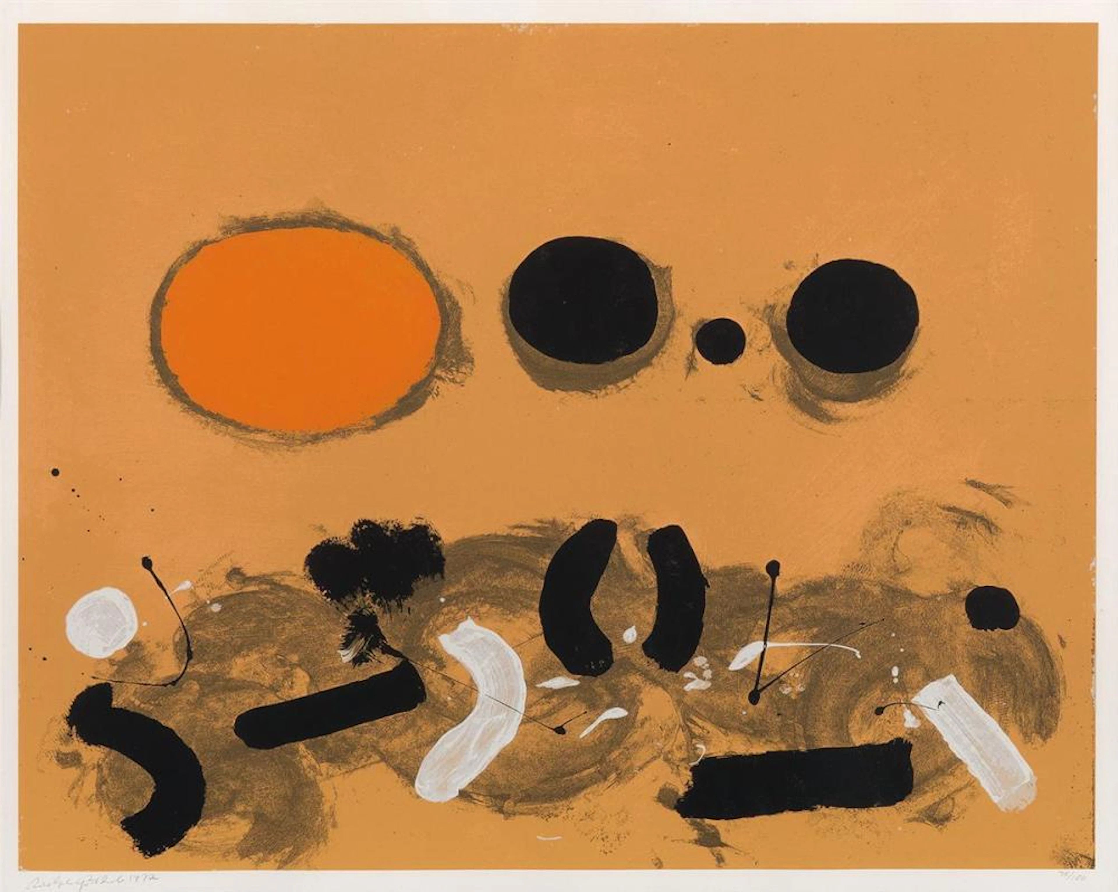ADOLPH GOTTLIEB Orange Oval.