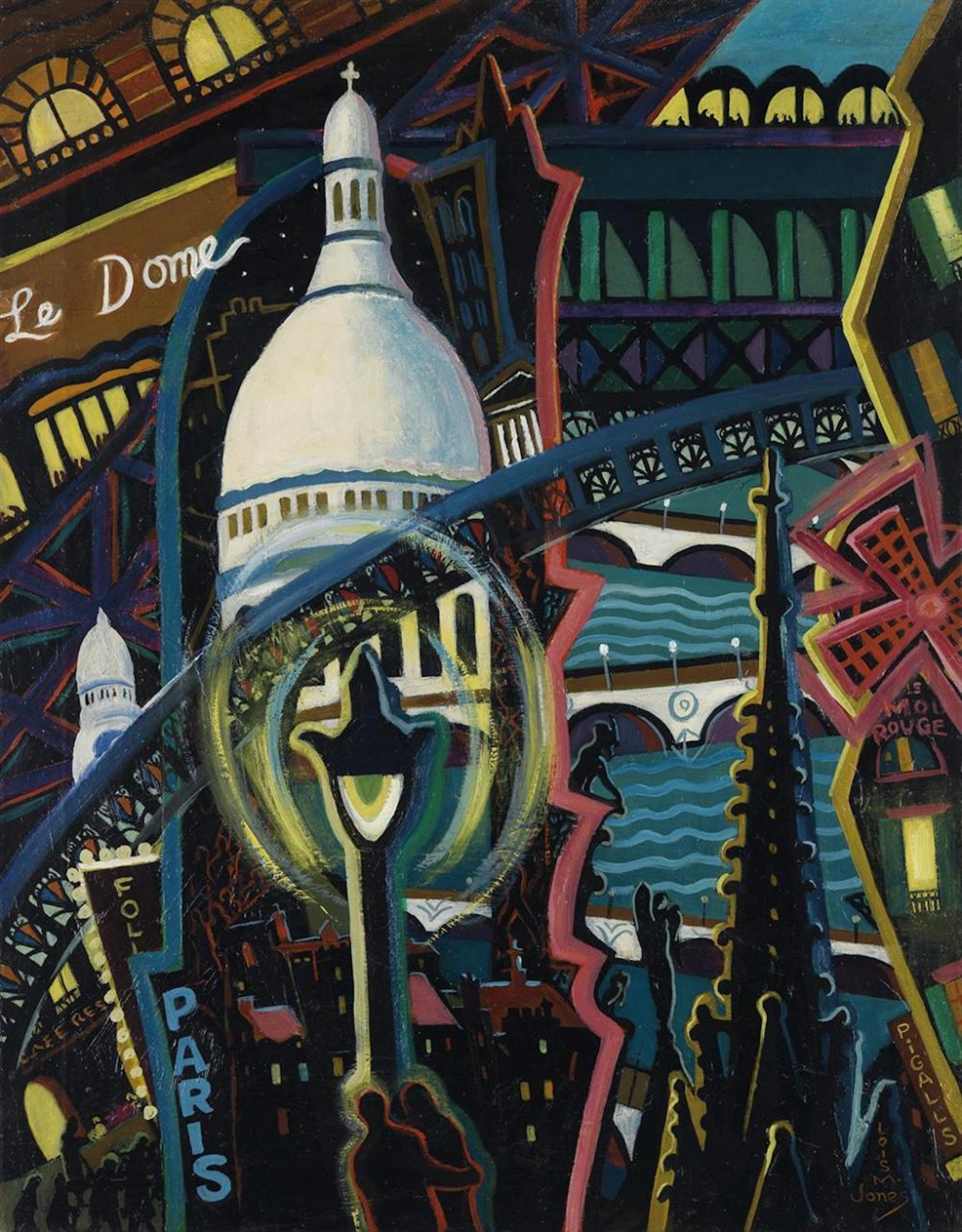LOÏS MAILOU JONES (1905 - 1998) Paris le Soir.