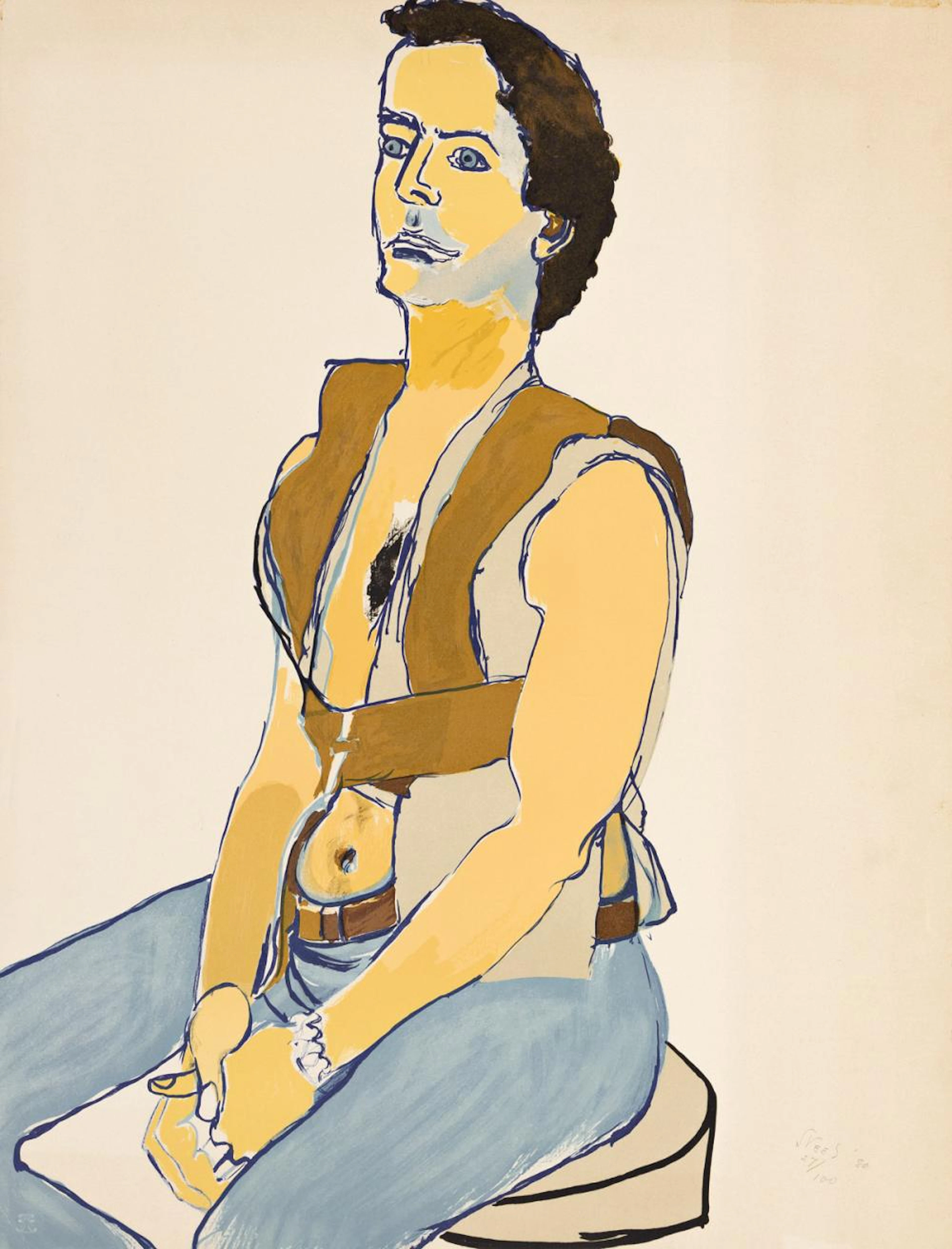 ALICE NEEL Man in a Harness.