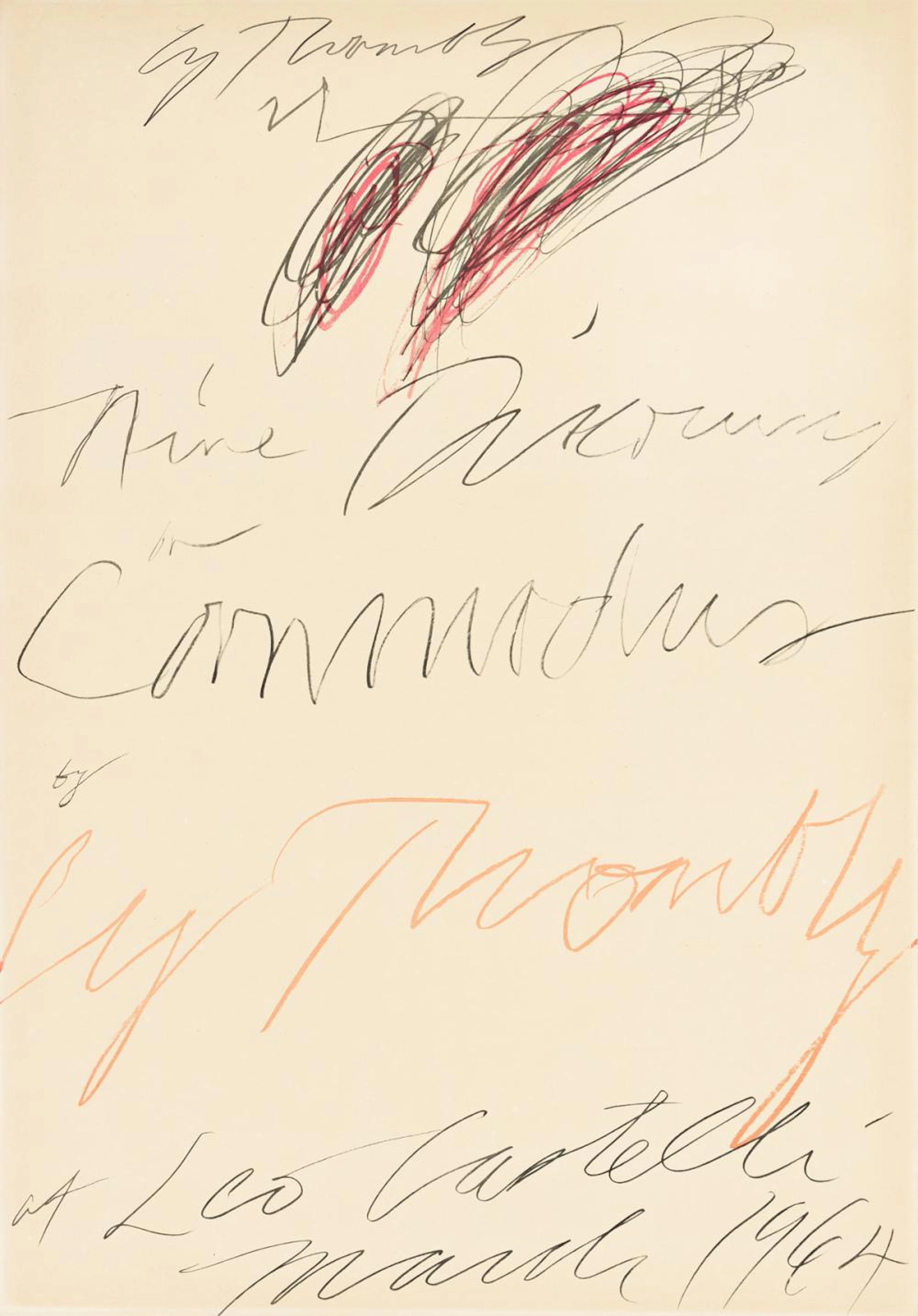 CY TWOMBLY (after)Nine Discourses on Commodus by Cy Twombly at Leo Castelli
