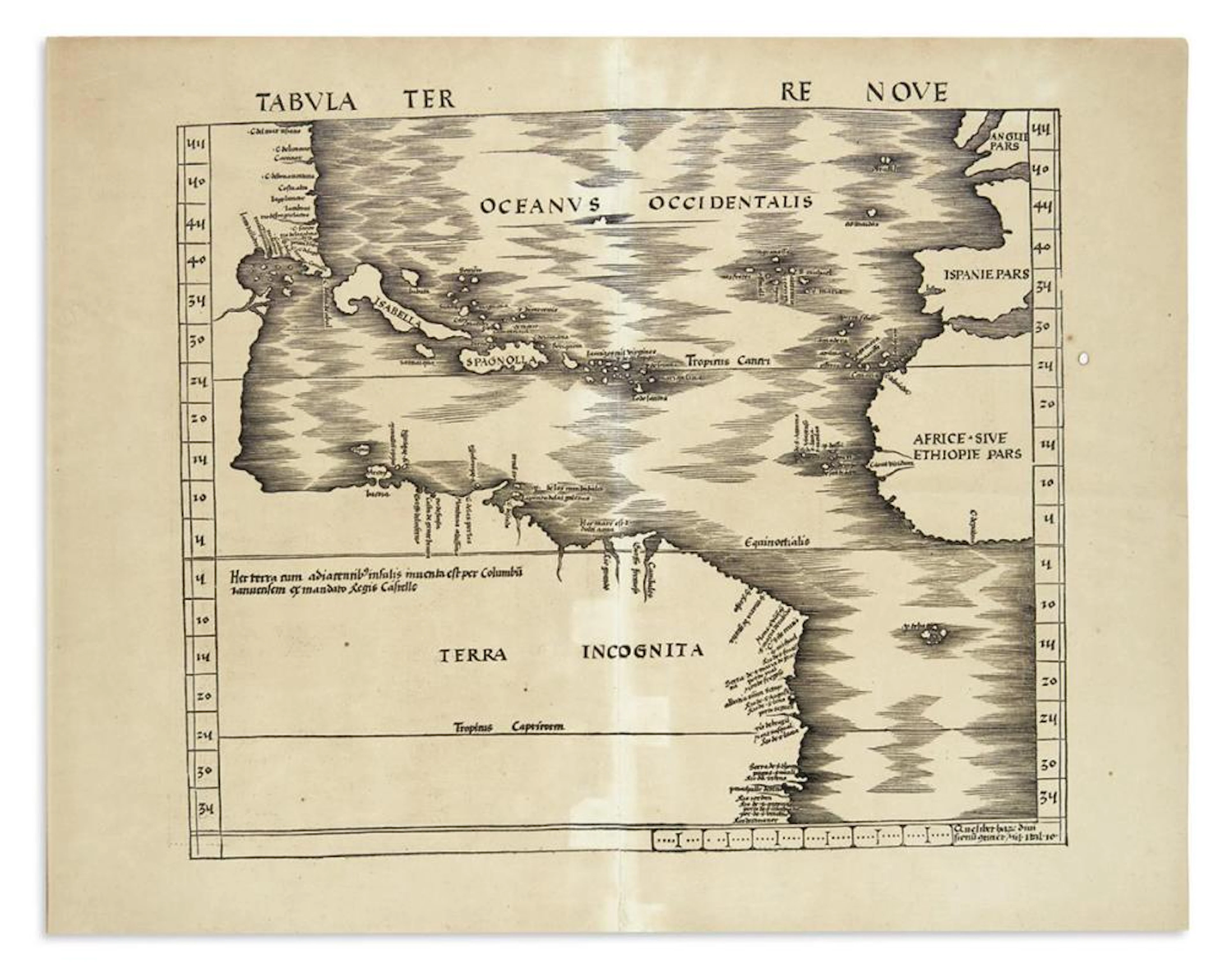 WALDSEEMÜLLER, MARTIN. Tabula Terre Nove.